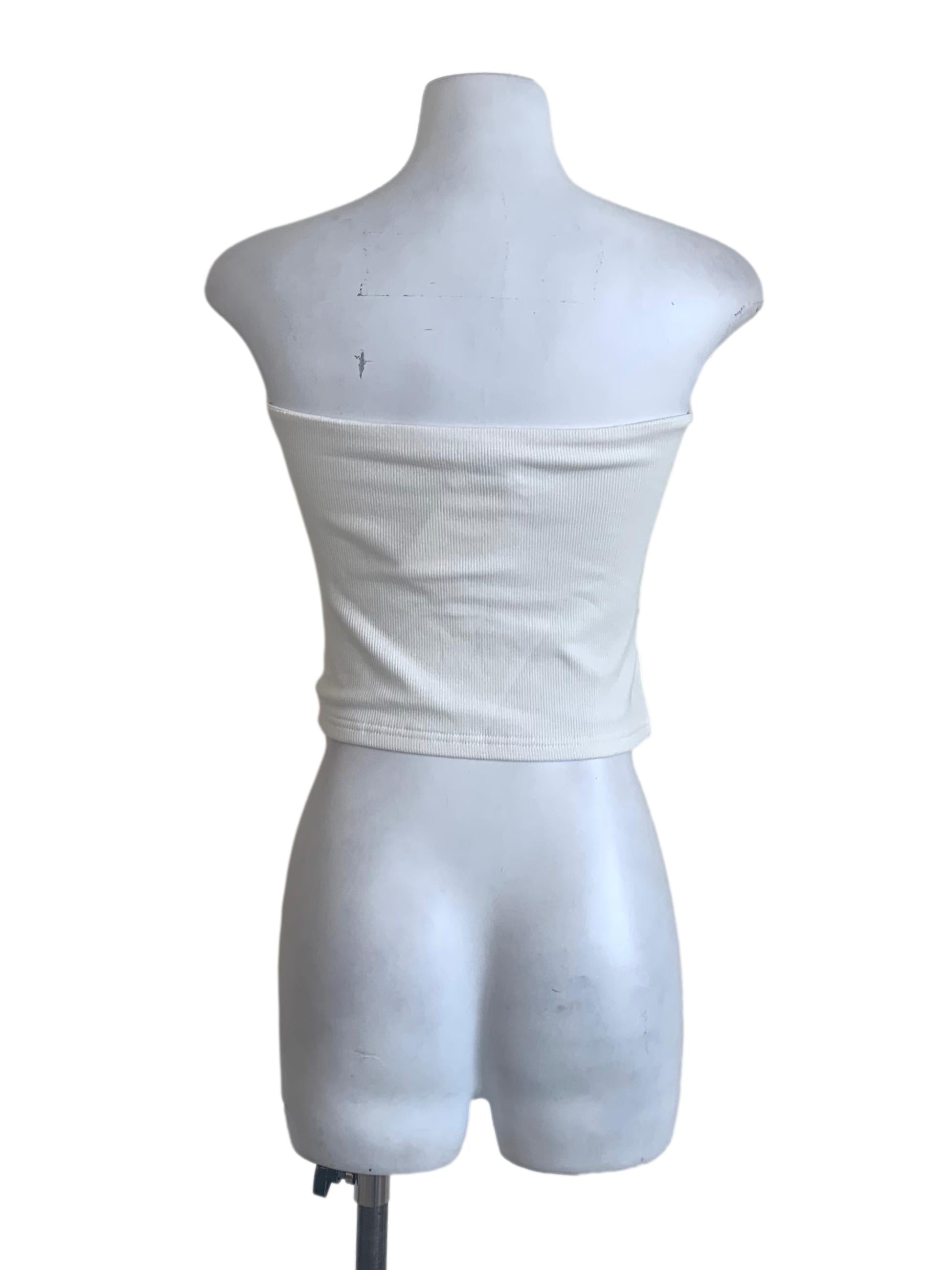 Powder White Tube Top