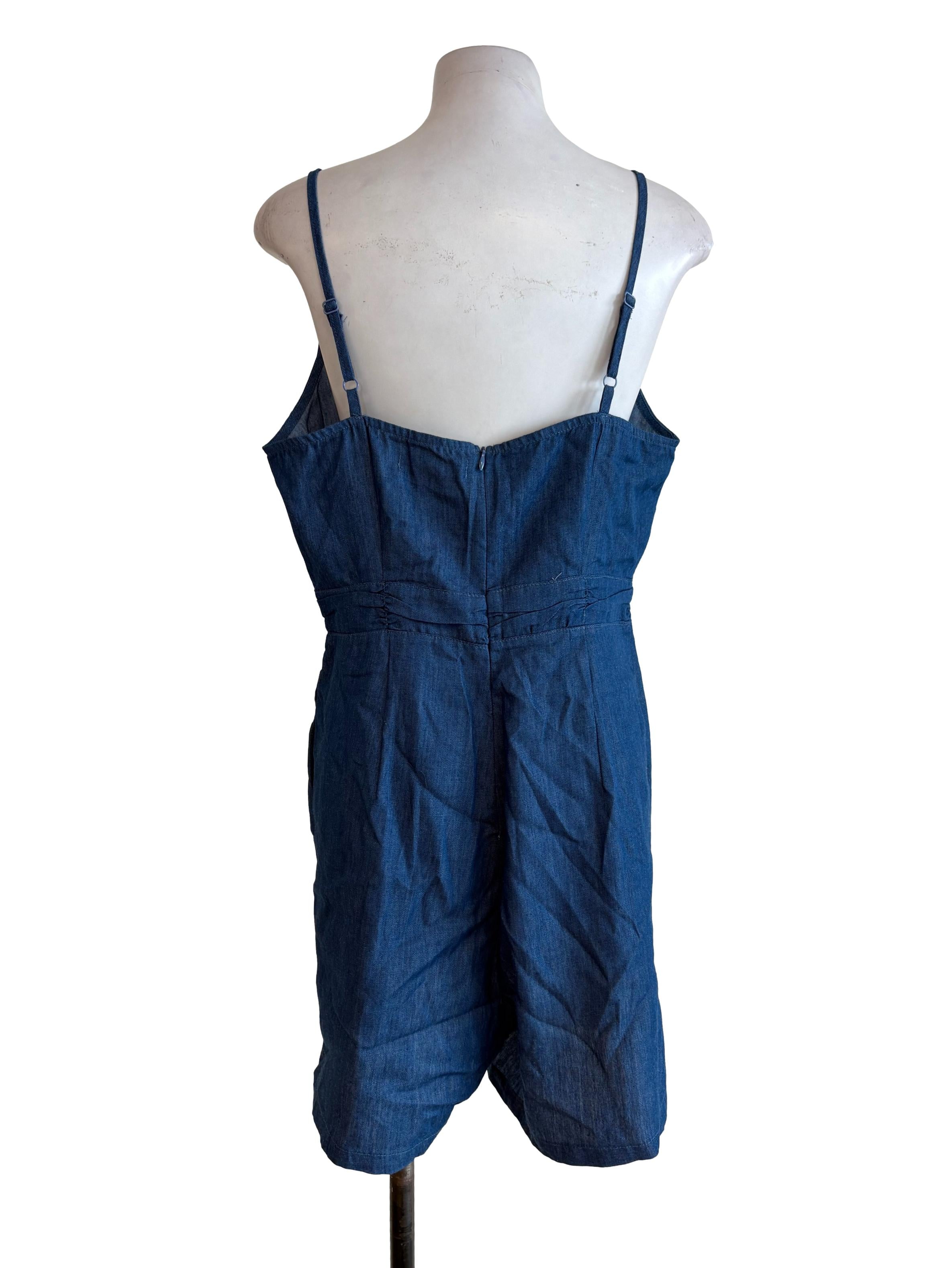 Blue Denim Rompers