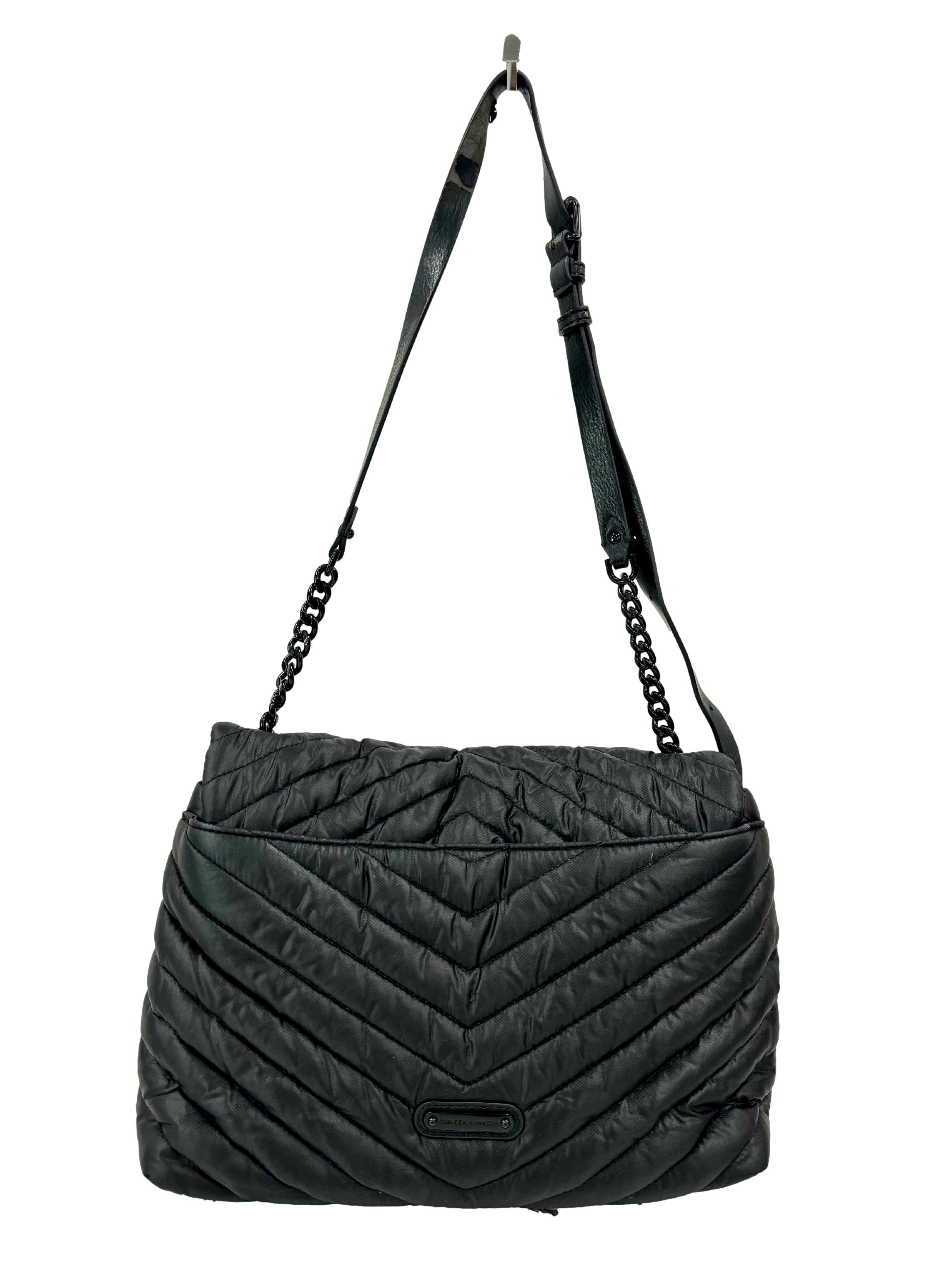 Black Edie Nylon Crossbody