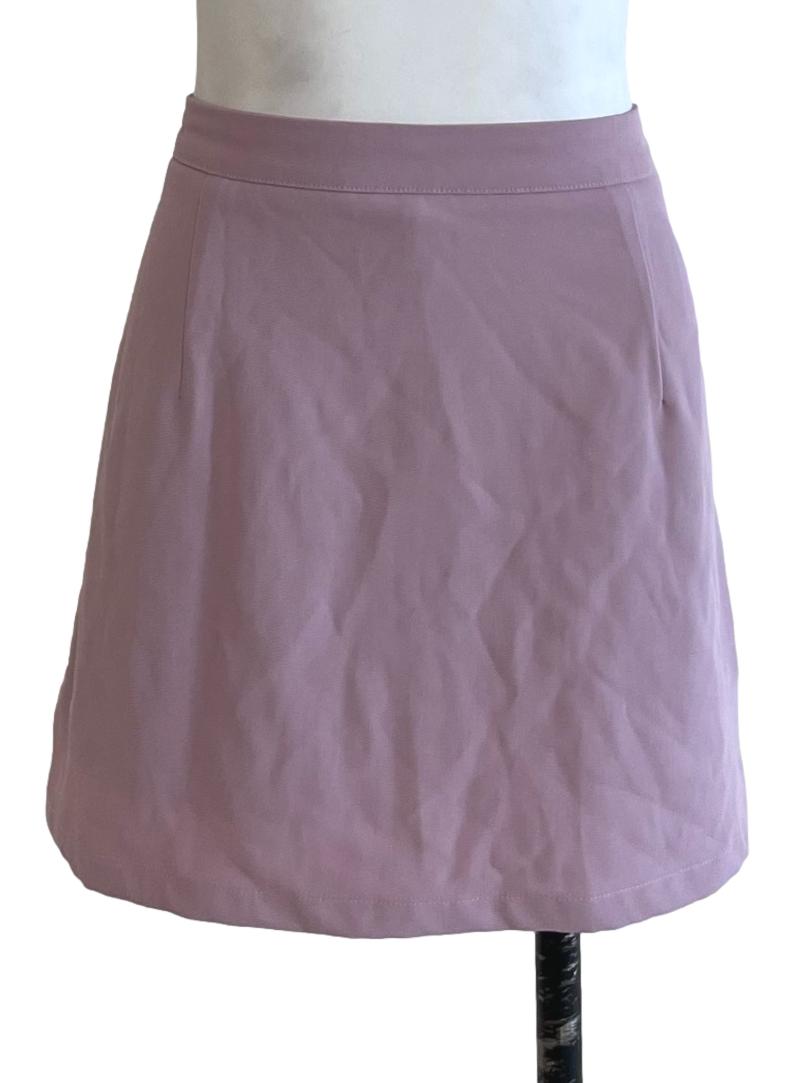Periwinkle Purple High-Waisted Mini Skirt