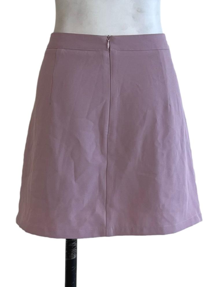 Periwinkle Purple High-Waisted Mini Skirt