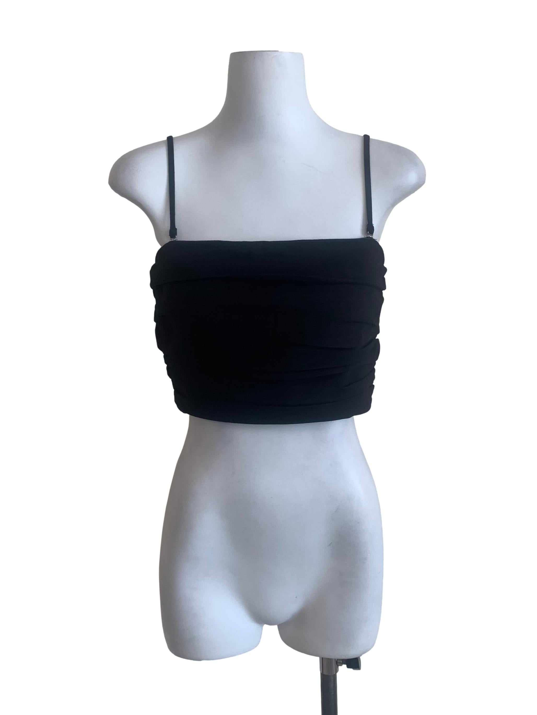 Midnight Black Spaghetti Strap Top