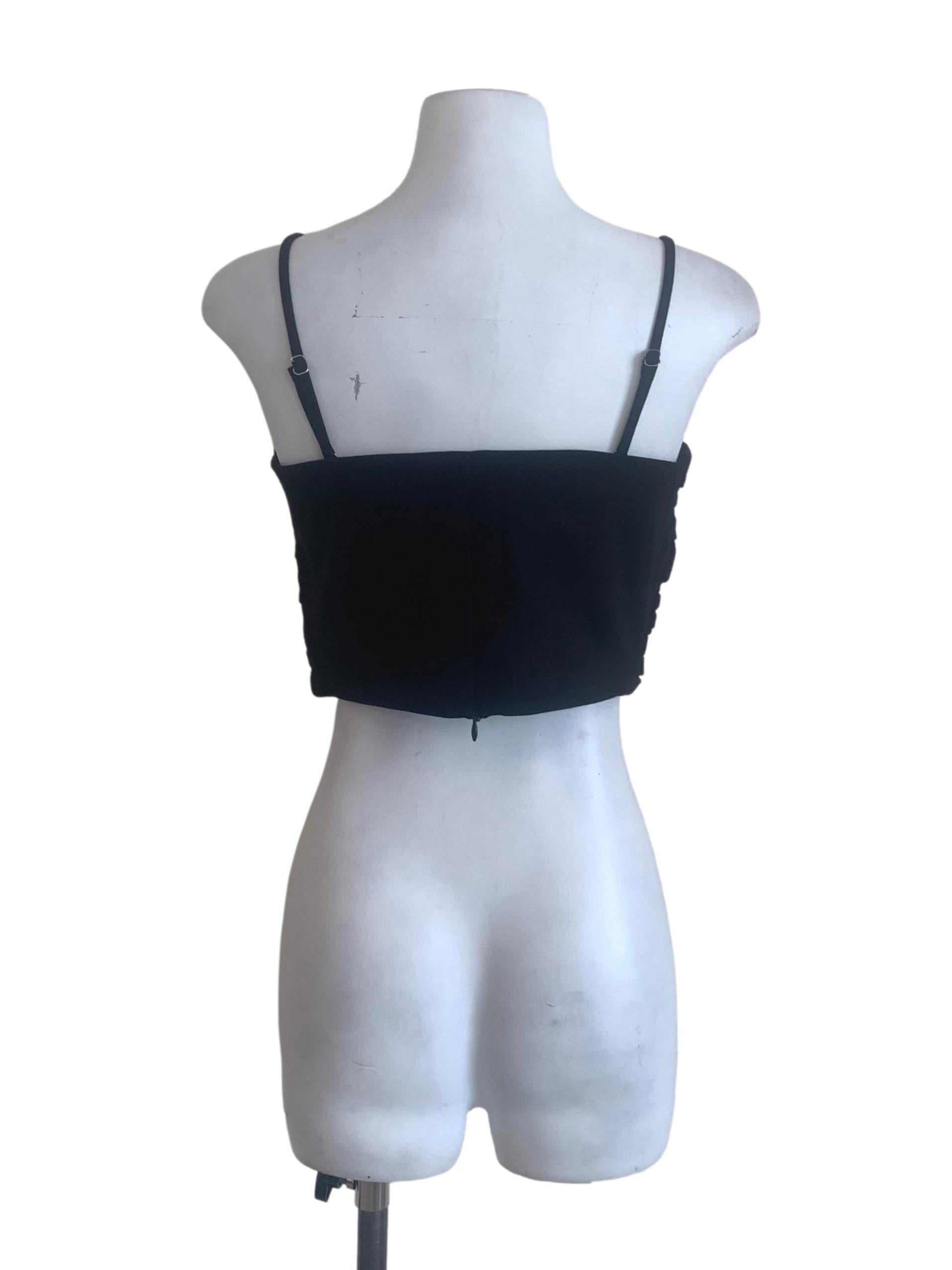 Midnight Black Spaghetti Strap Top