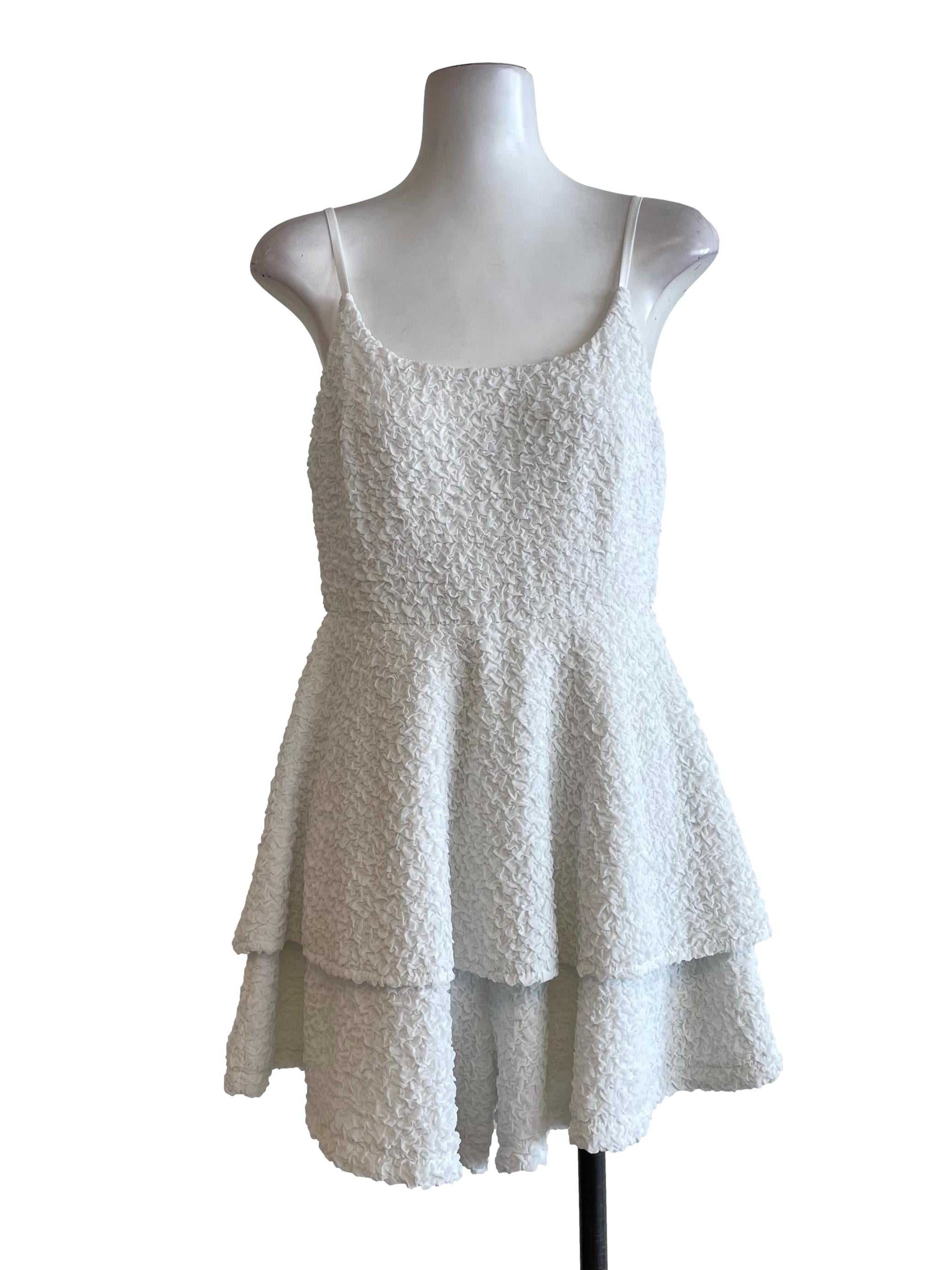 Chiffon Wrinkly Layered Romper