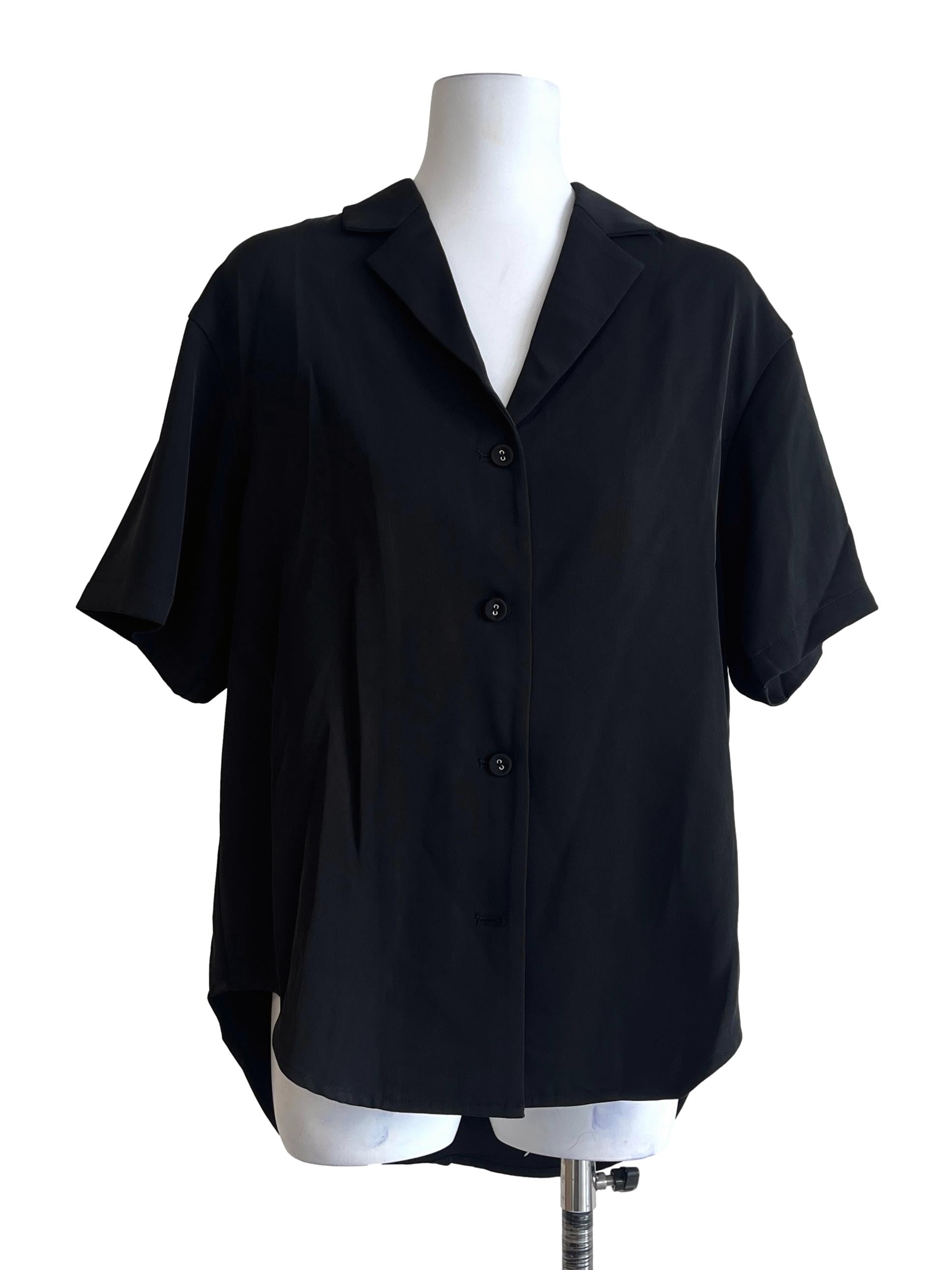 Onyx Black Short Sleeve Top