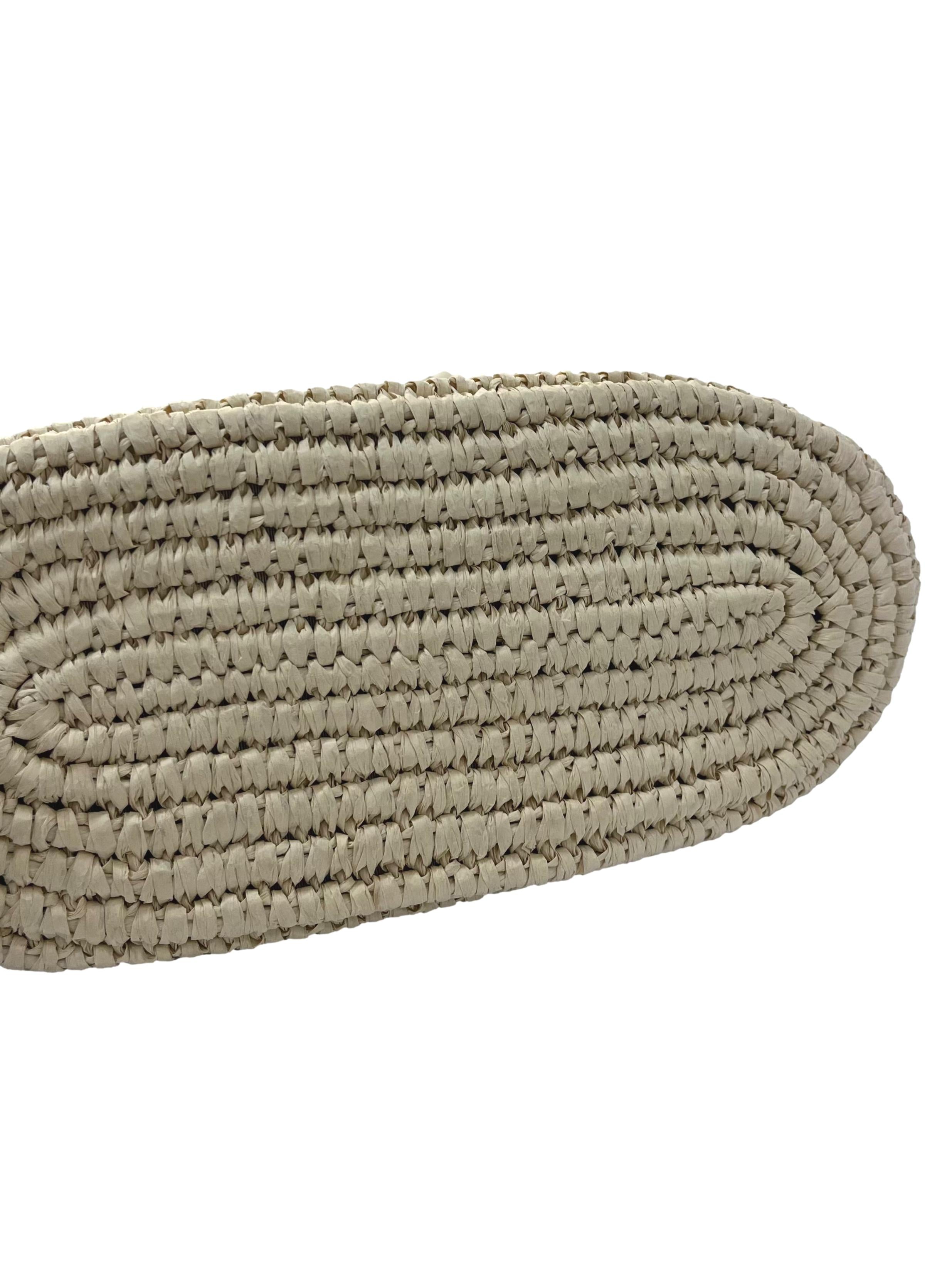 Cream Orta Raffia Shoulder Bag