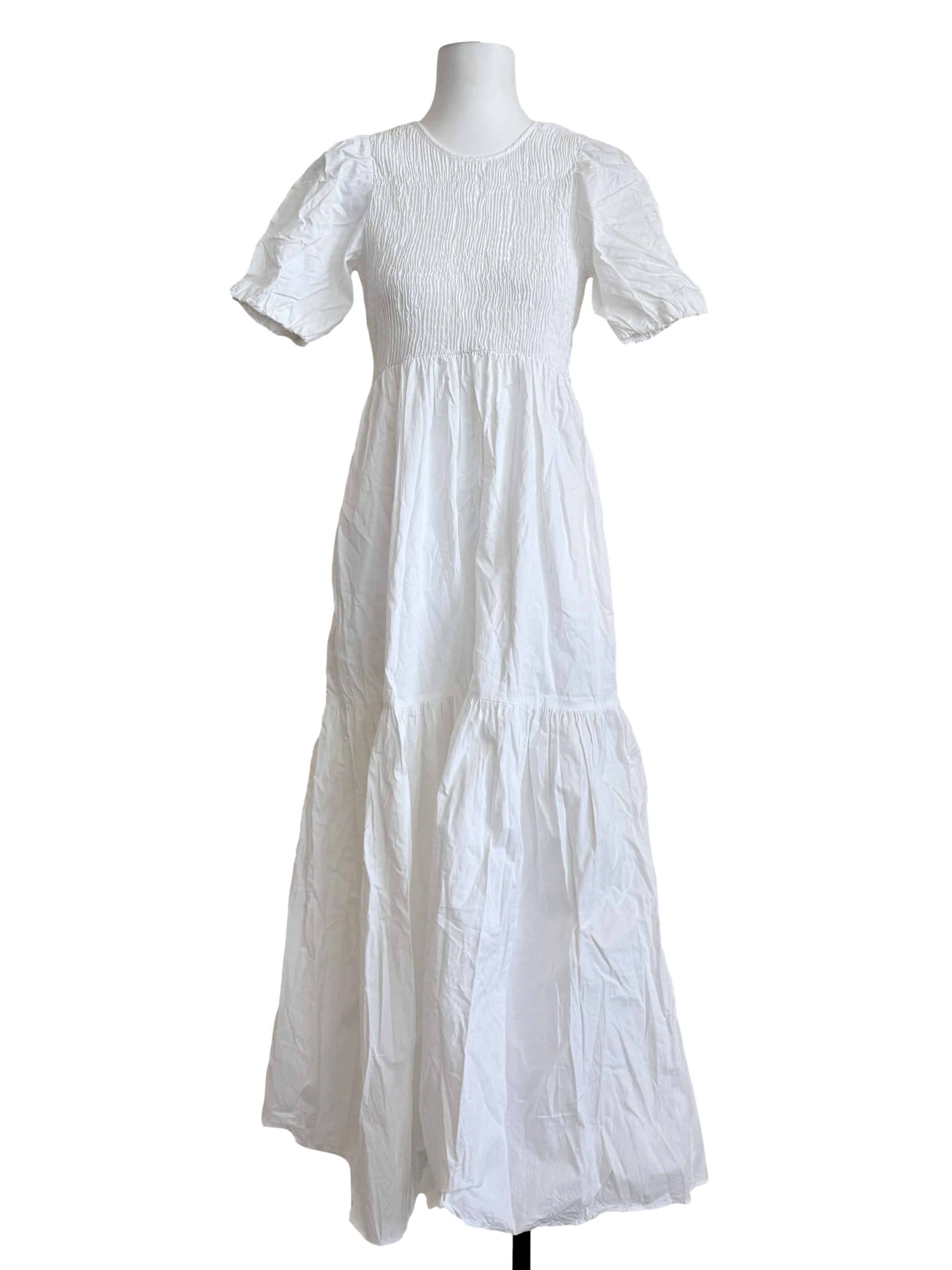 White Drop Waist Dress