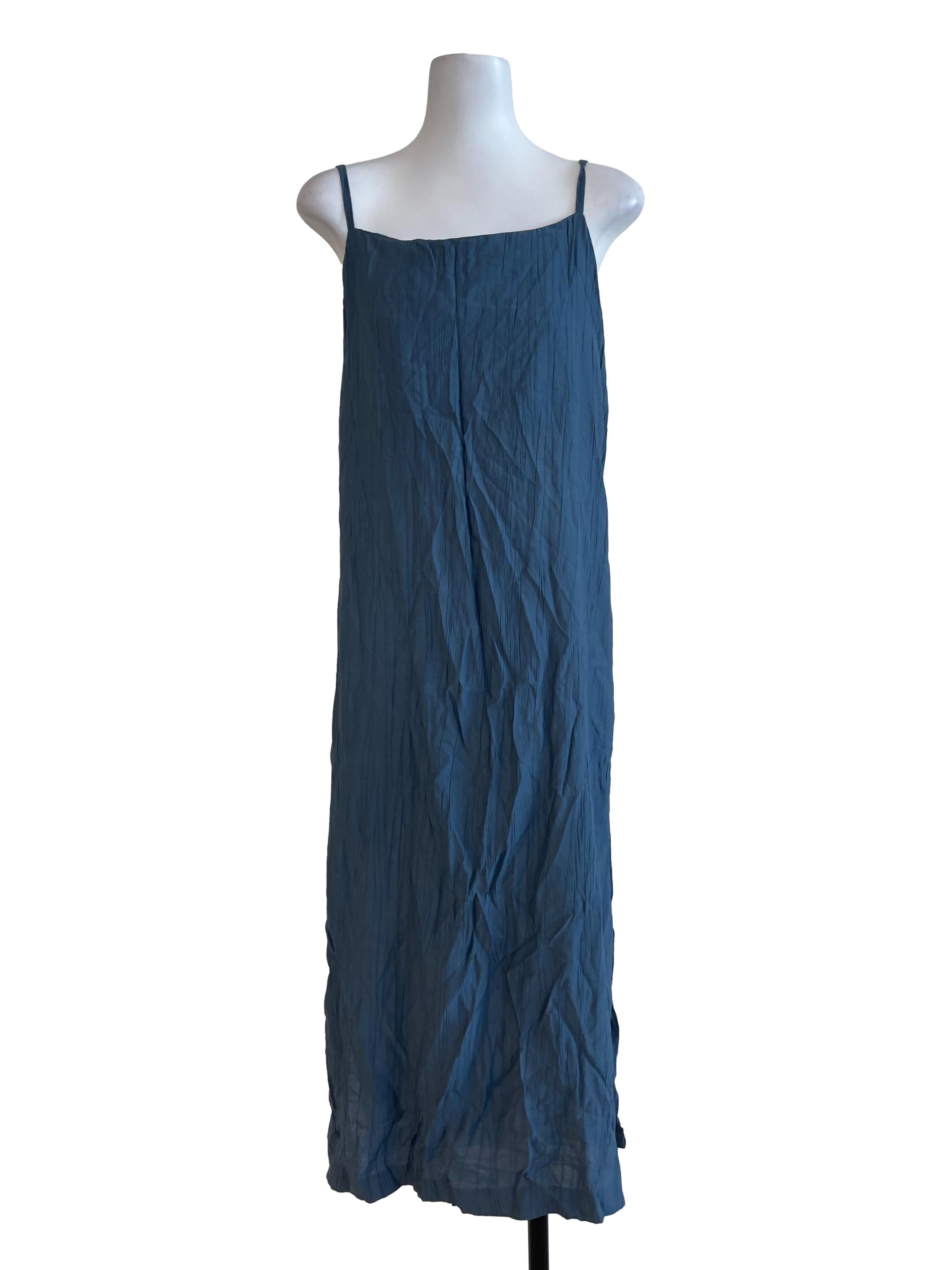 Blue Crinkle Dress