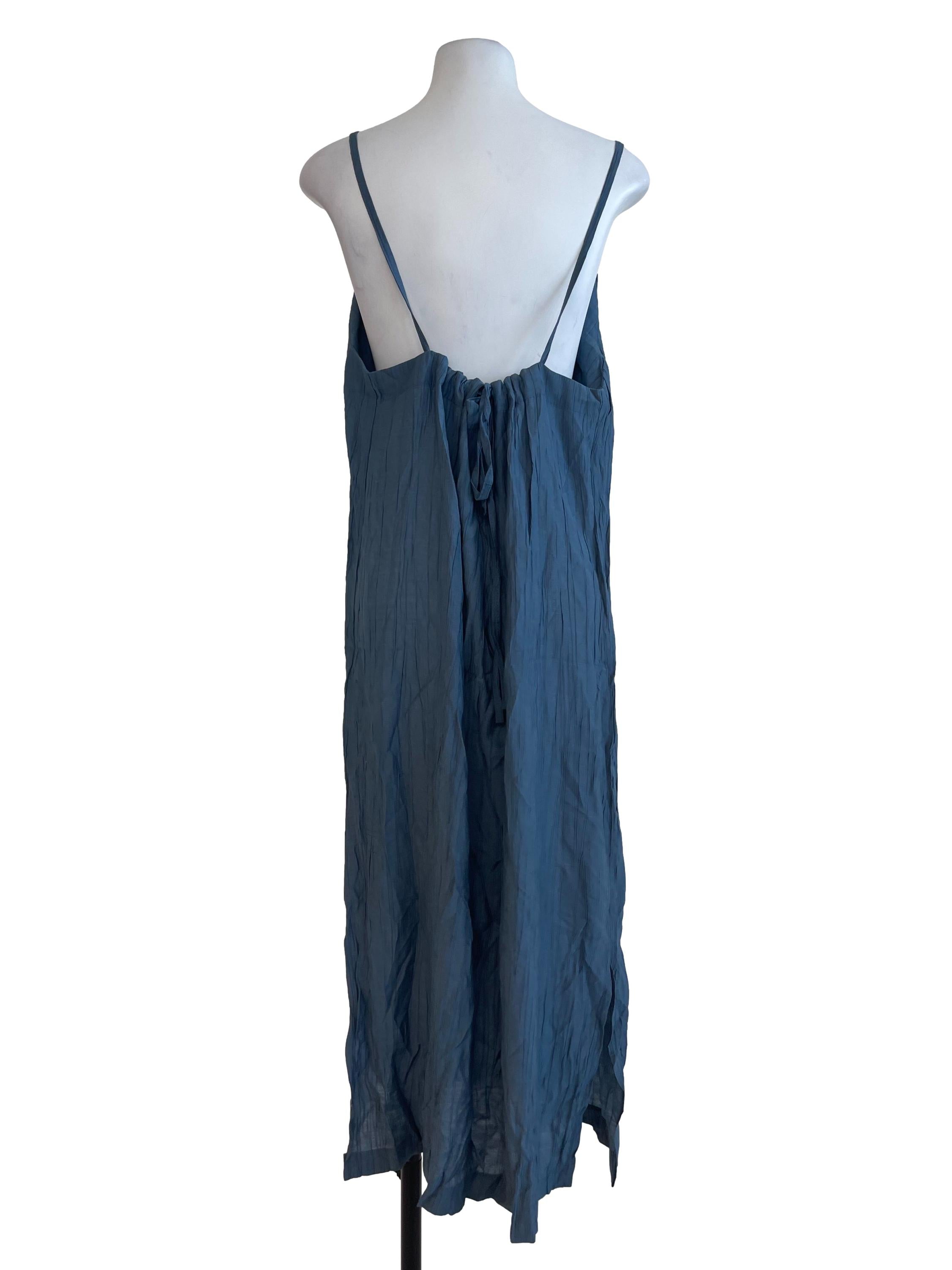 Blue Crinkle Dress