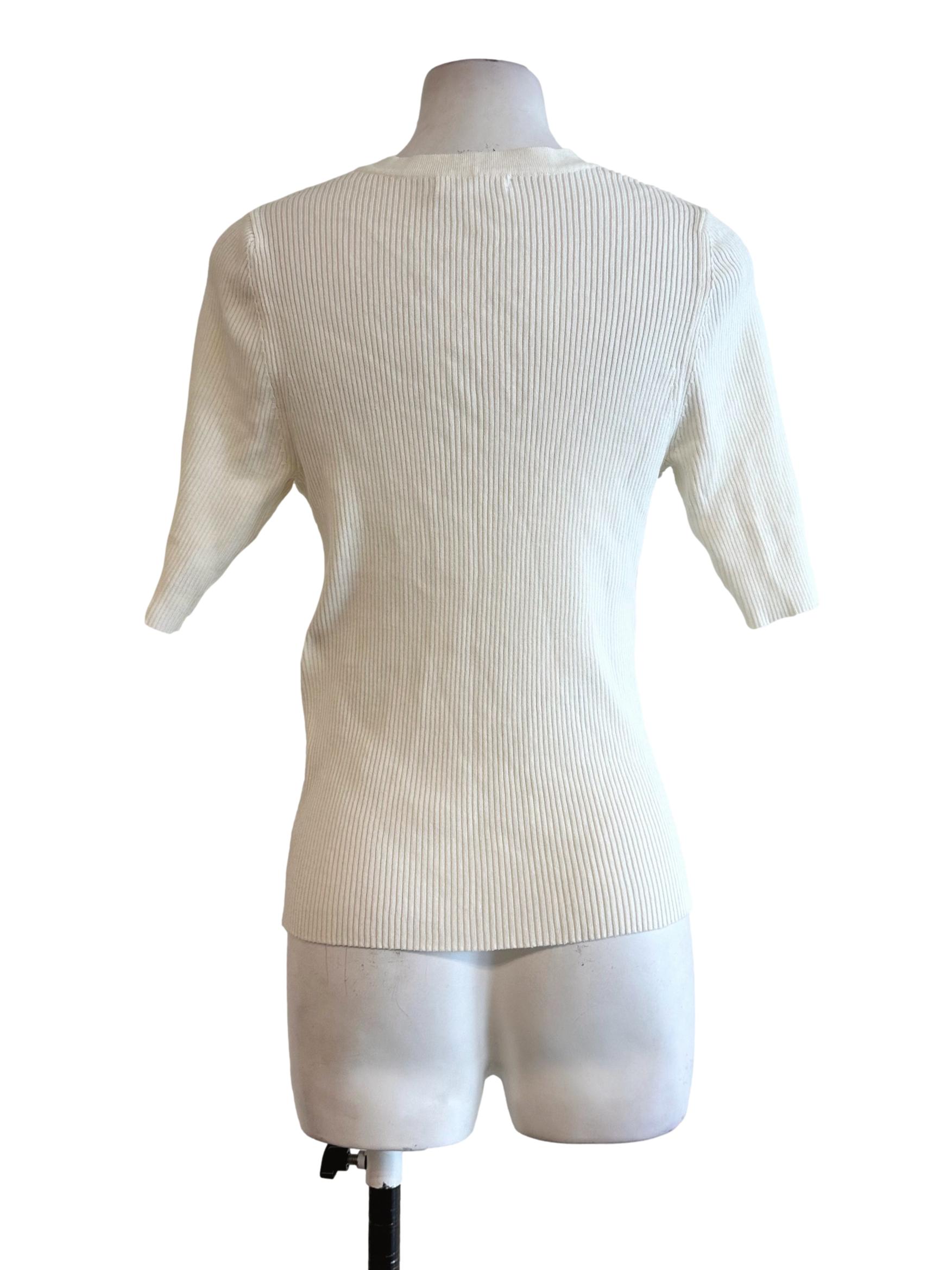 Off White Pencil Stripes Top TWL