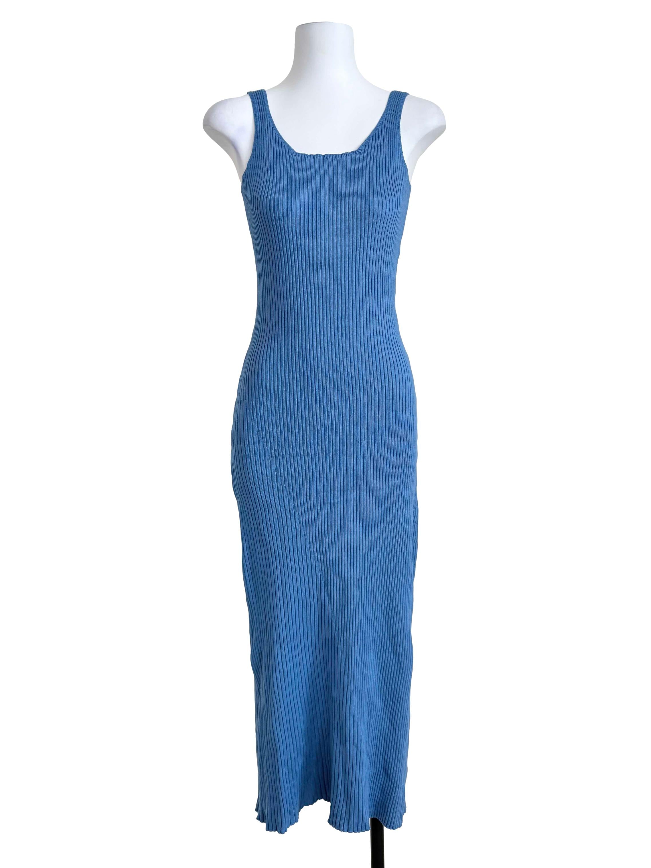 Cerulean Blue Knit Dress