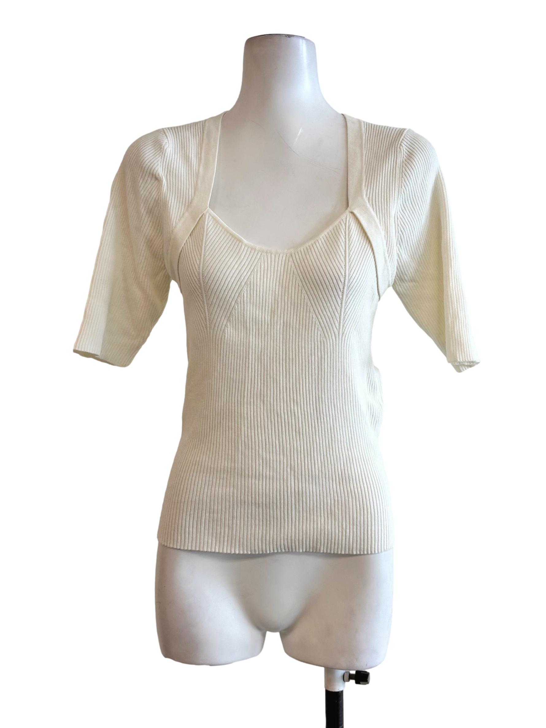 Off White Pencil Stripes Top TWL