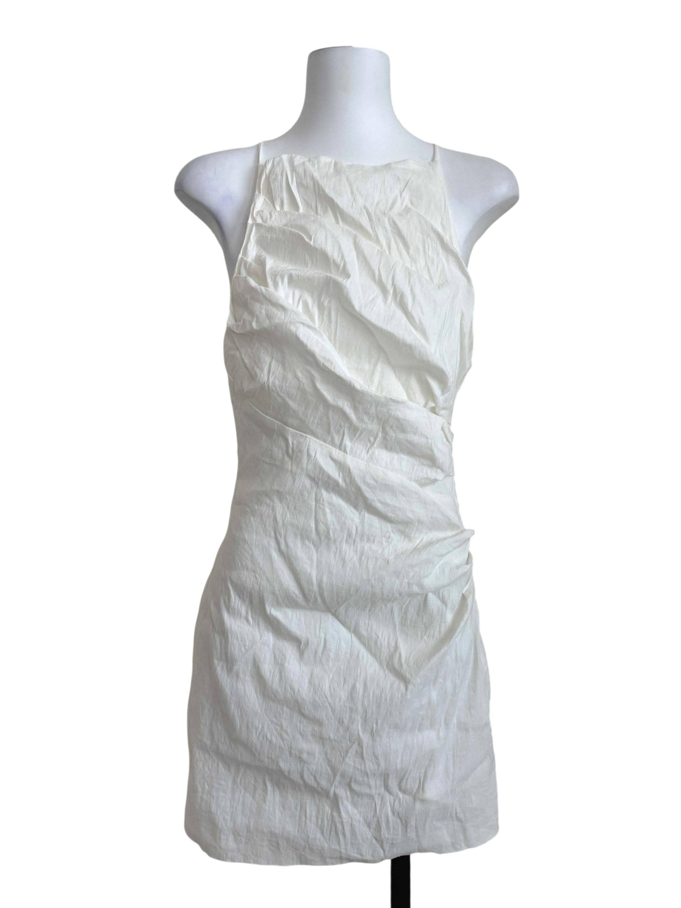 Alabaster White Open Back Dress
