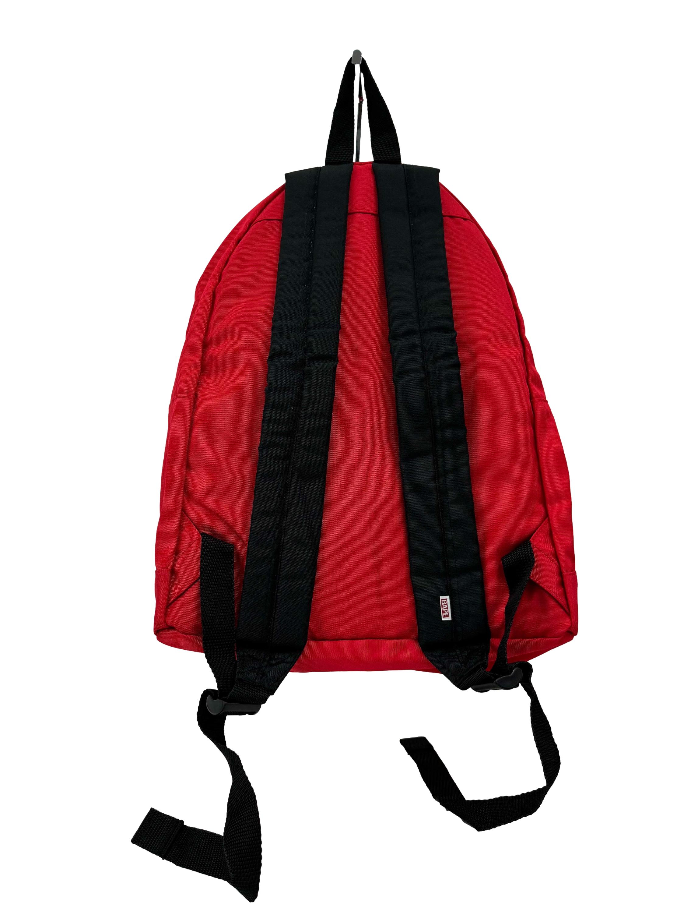 Red Nylon Backpack