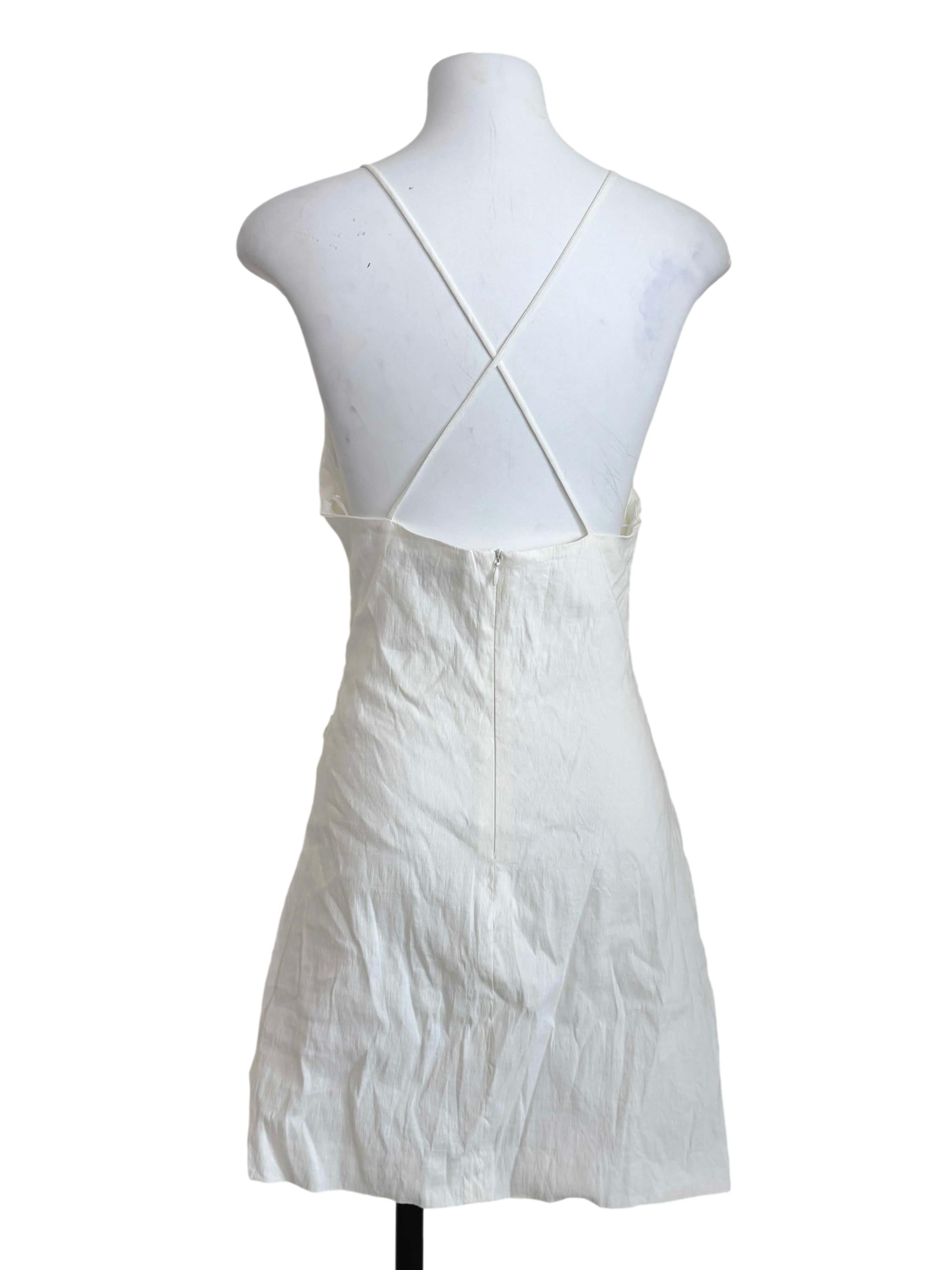 Alabaster White Open Back Dress