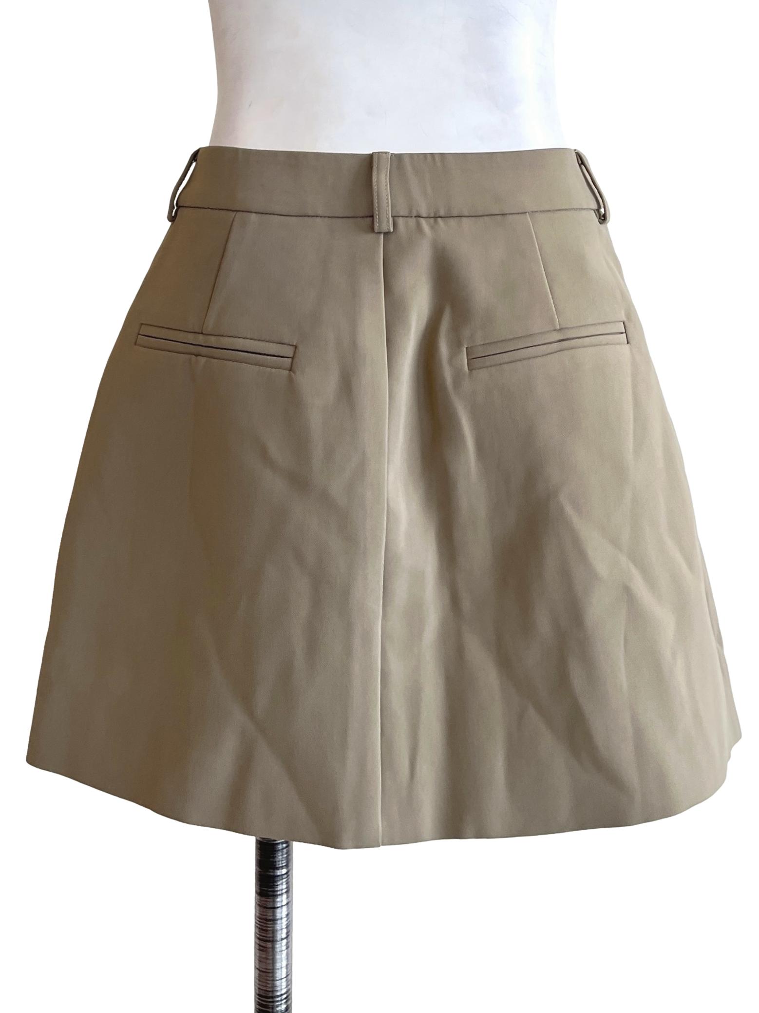 Peanut Brown A-Line Skirt
