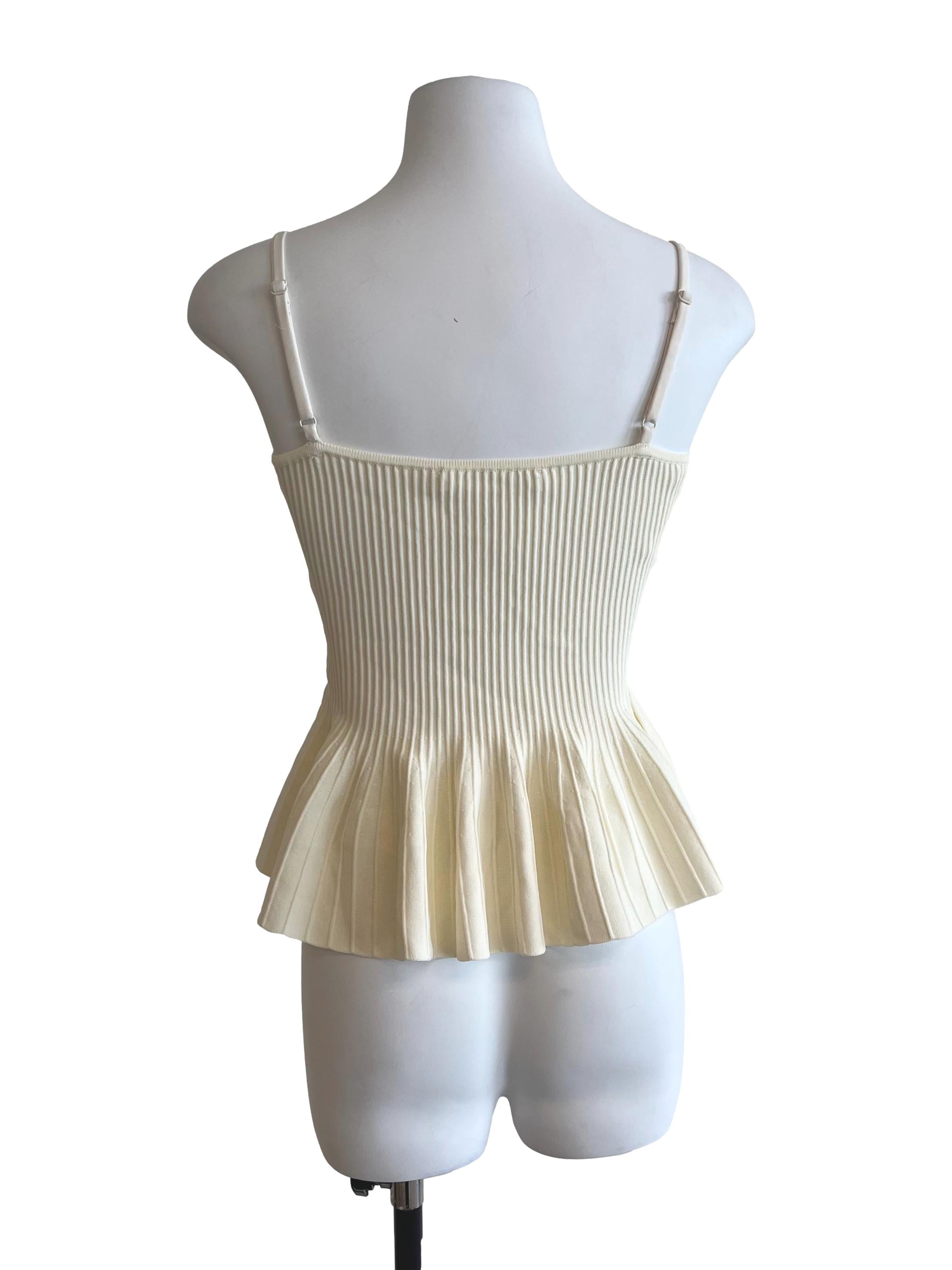 Sun Yellow Peplum Knitted Top