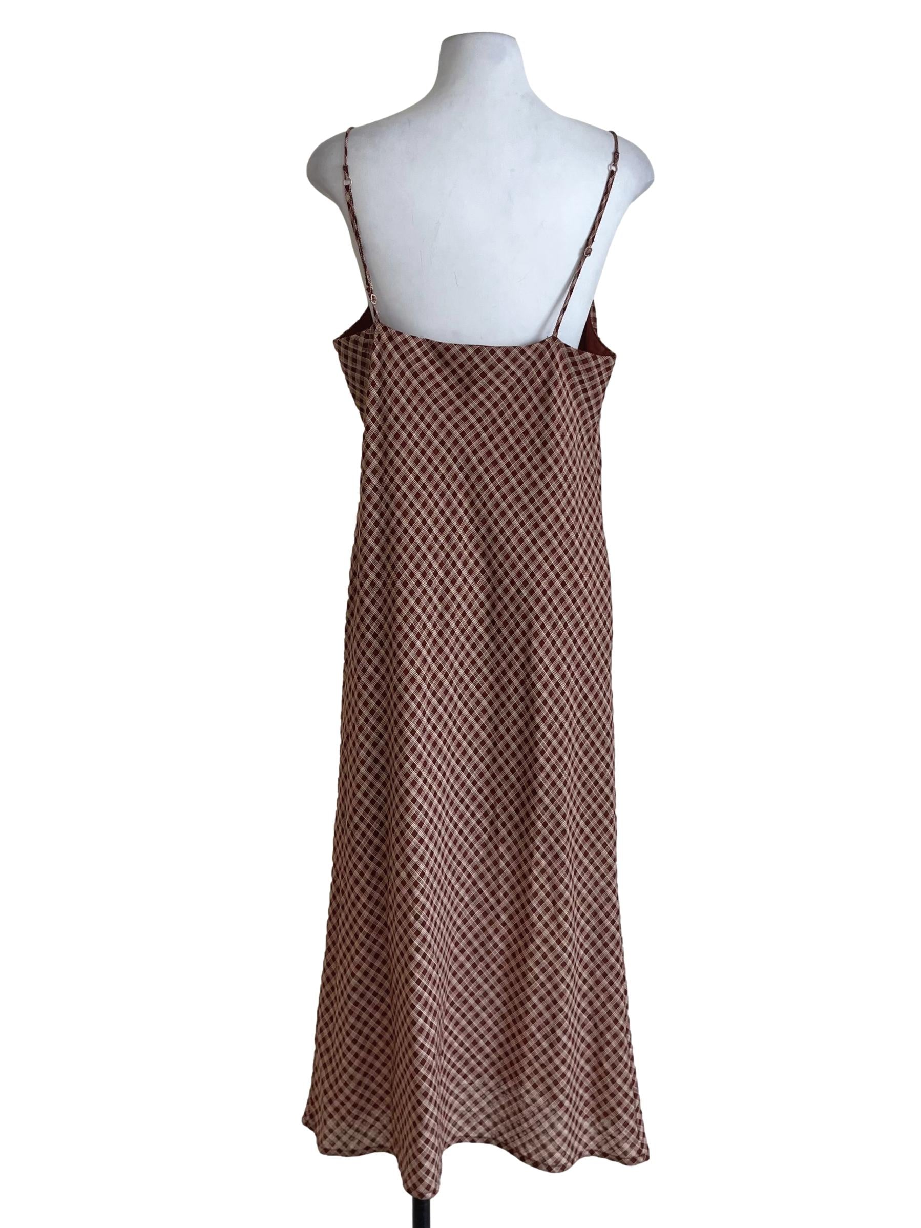 Penny Brown Tartan Babydoll Dress