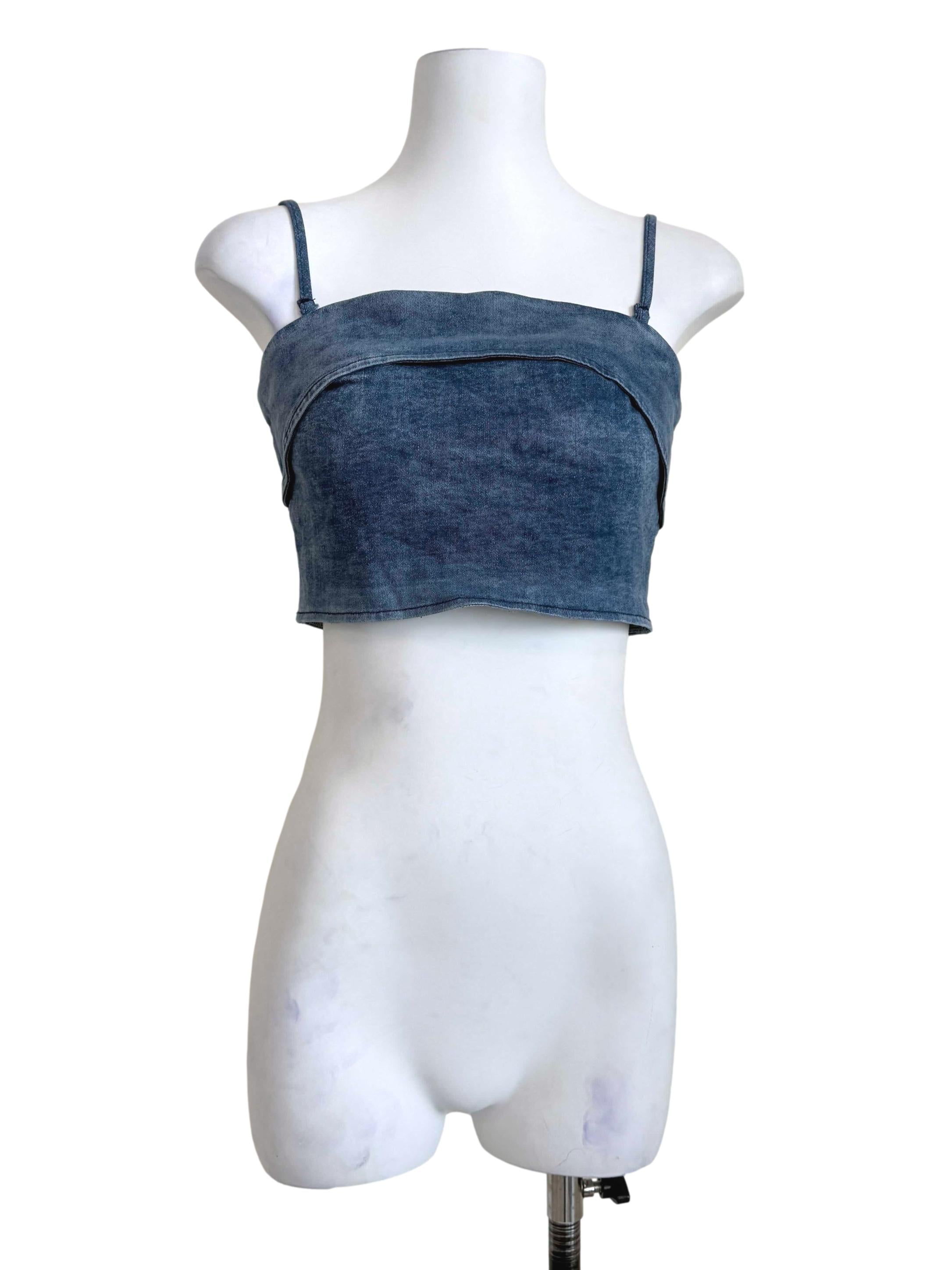 Denim Blue Tube Top