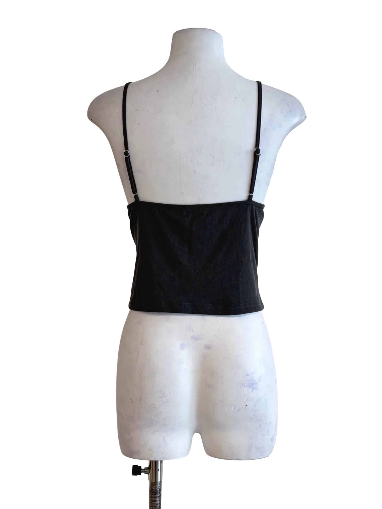 Graphite Grey Ruched Crop Top