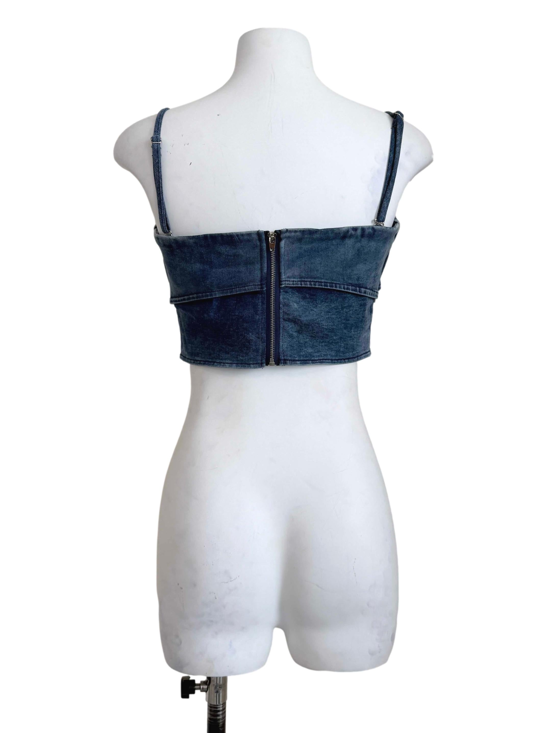 Denim Blue Tube Top