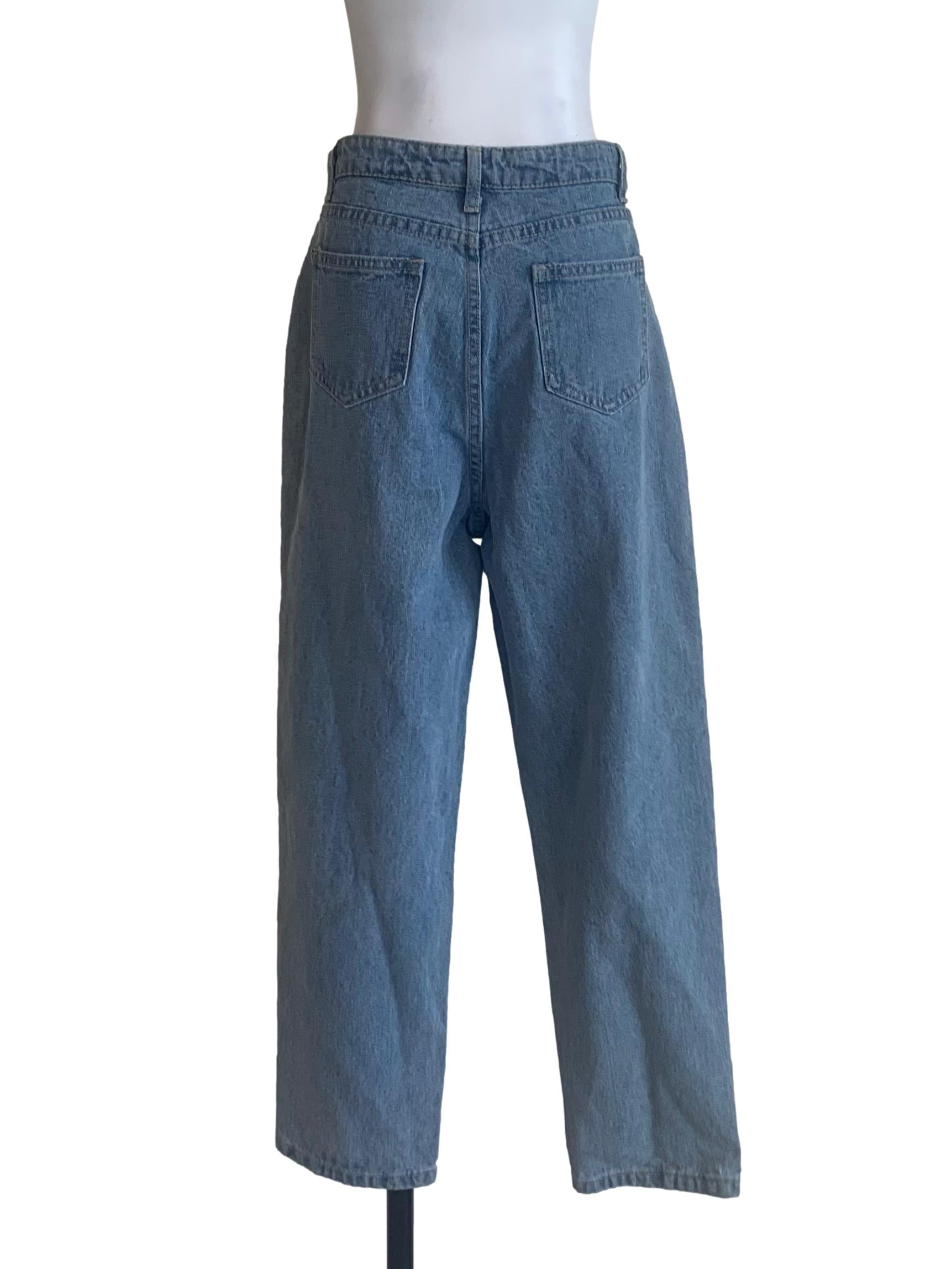 Stone Blue Mom Fit Jeans