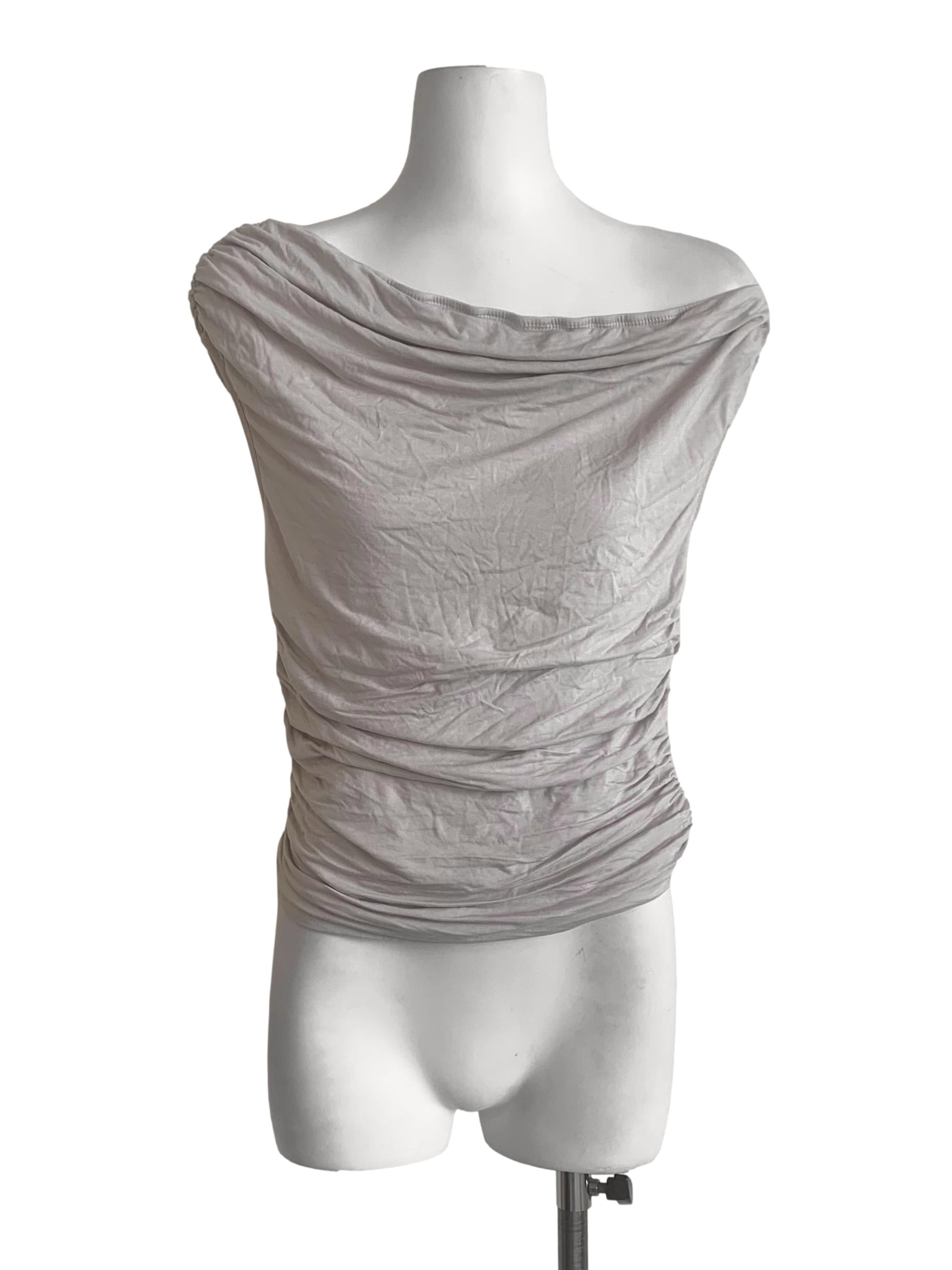 Bone Beige Off Shoulder Top