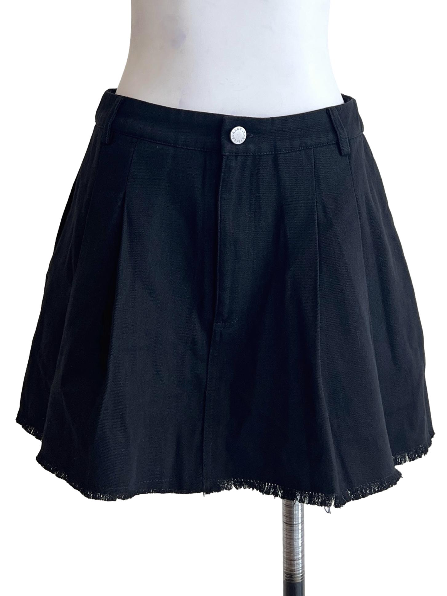 Ink Black A-Line Skirt TTR