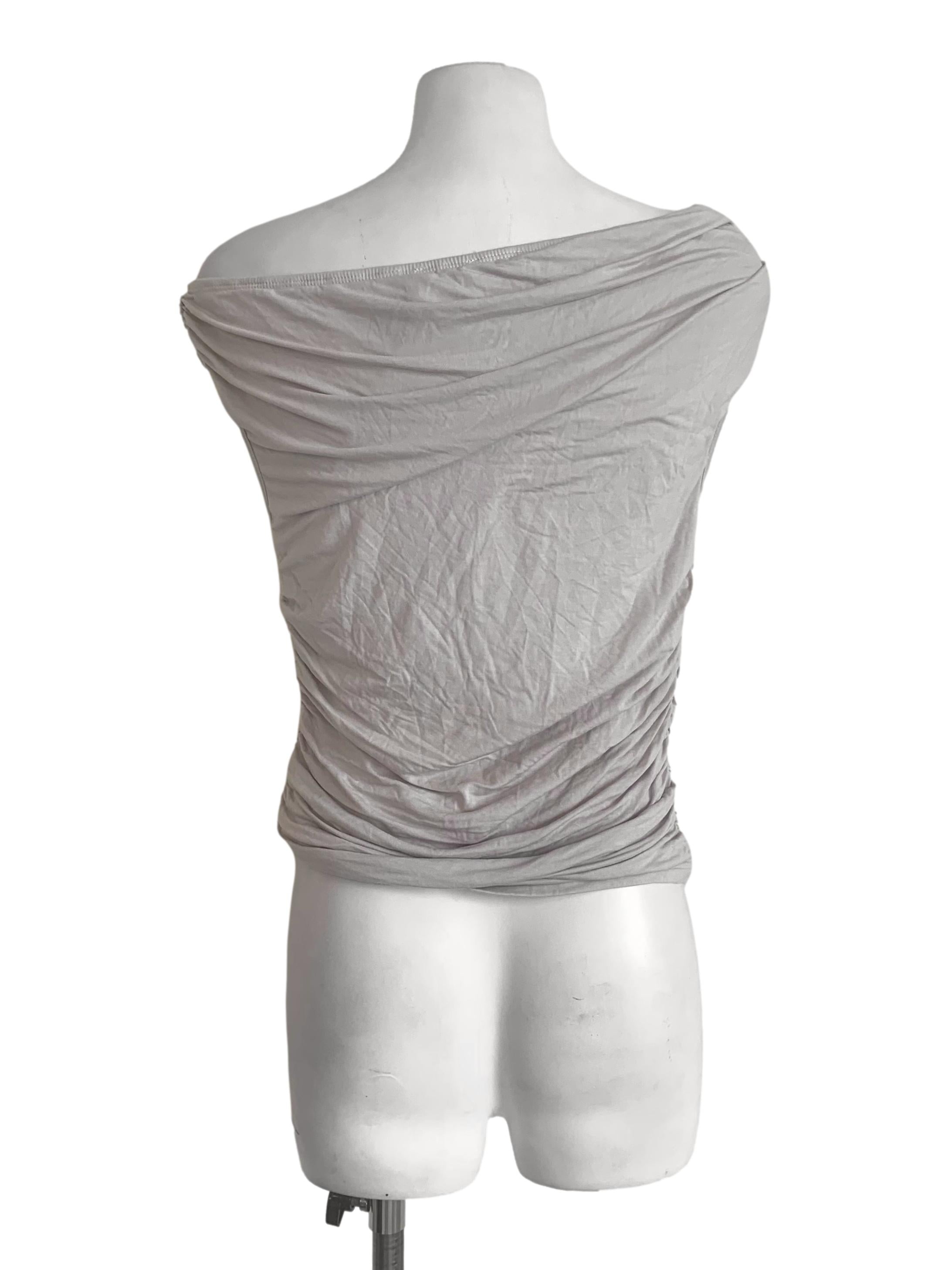 Bone Beige Off Shoulder Top