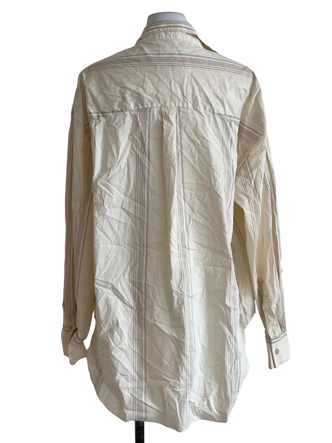 Buttermilk Yellow Wing Collar Button Down Blouse