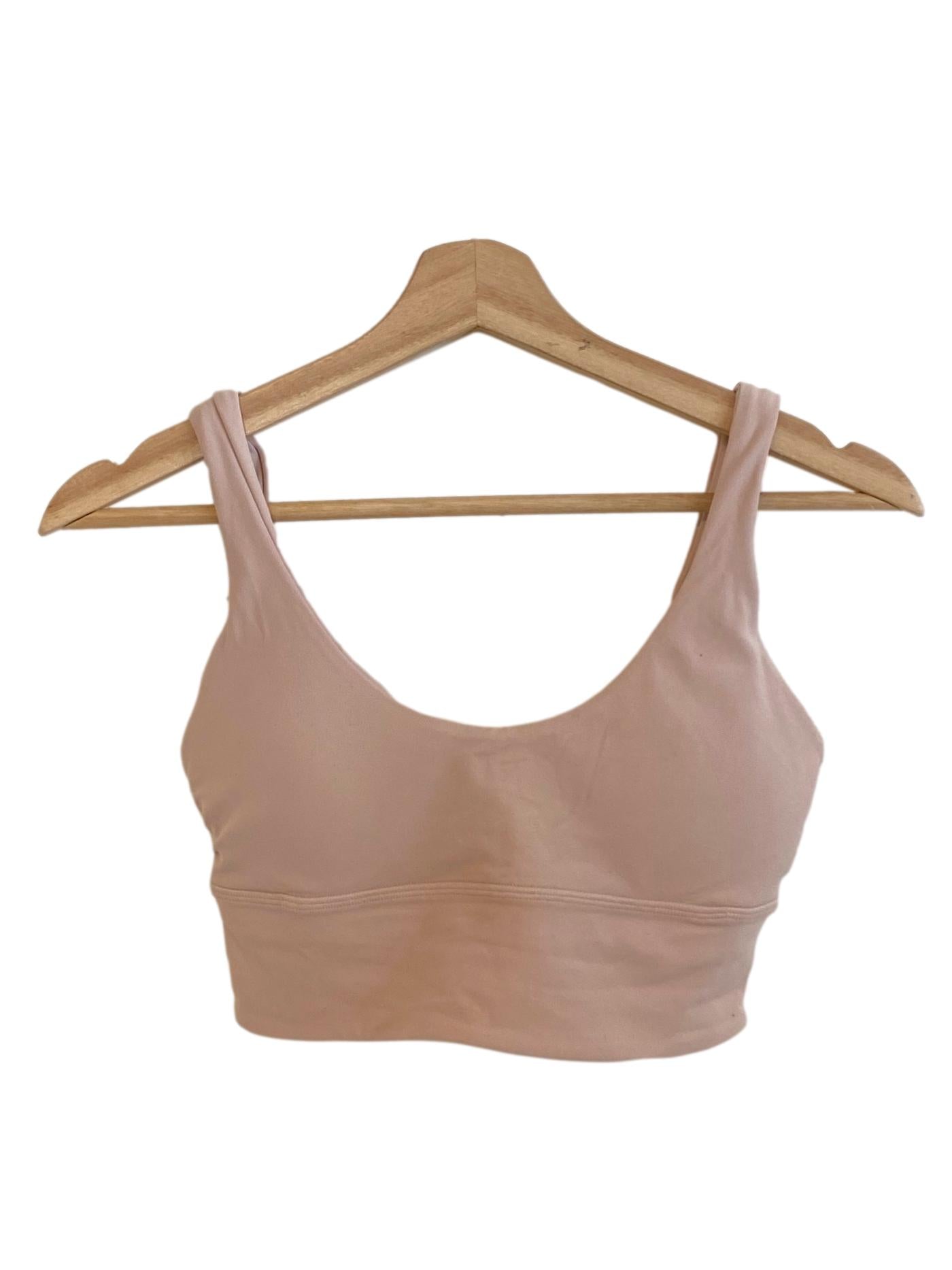 Light Coral Pink Scoop Tank Top Sports Bra