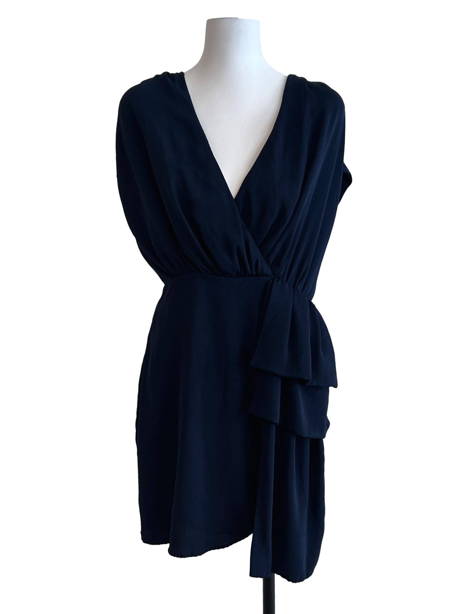 Navy Blue Sleeveless Dress