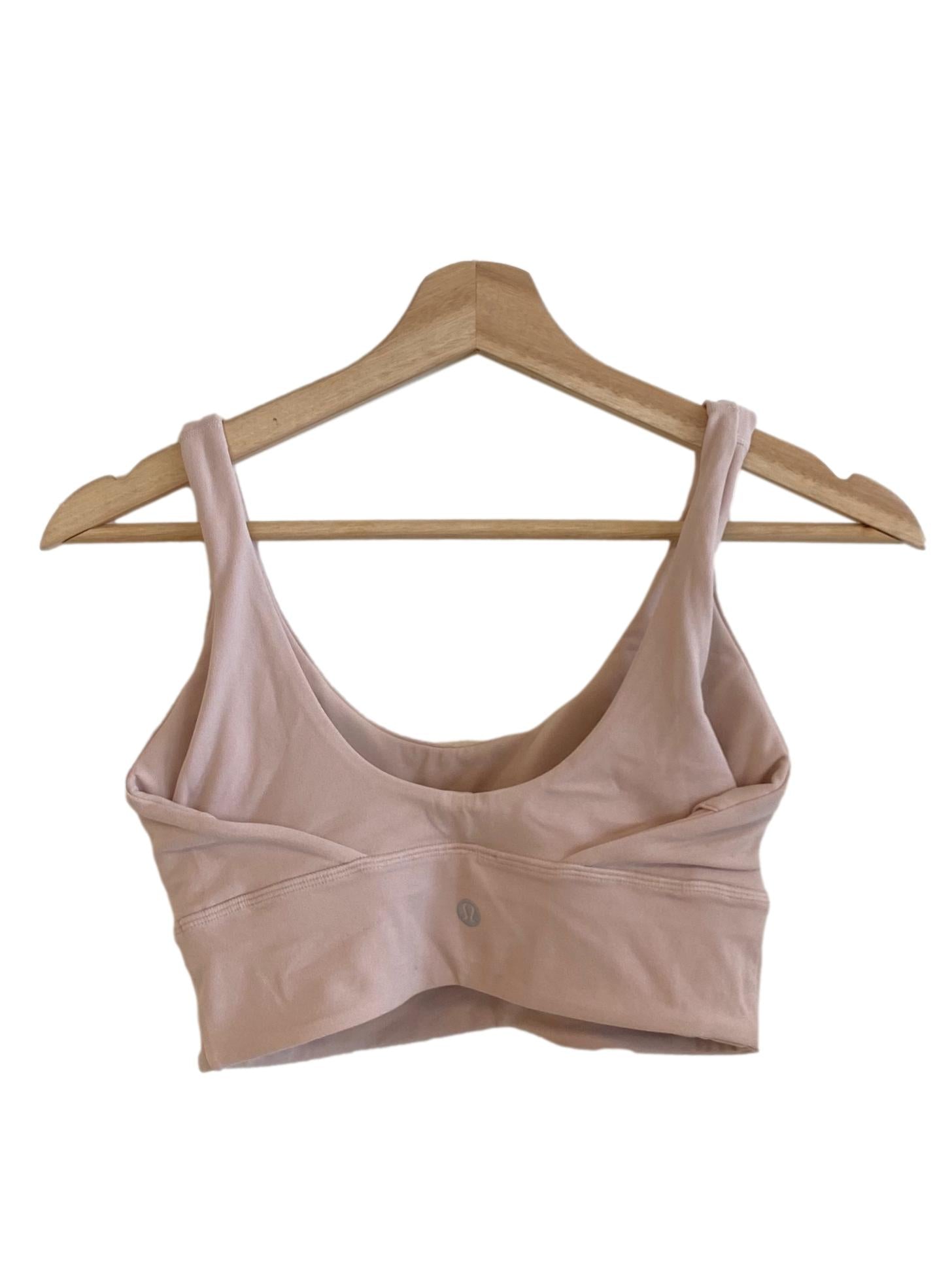 Light Coral Pink Scoop Tank Top Sports Bra