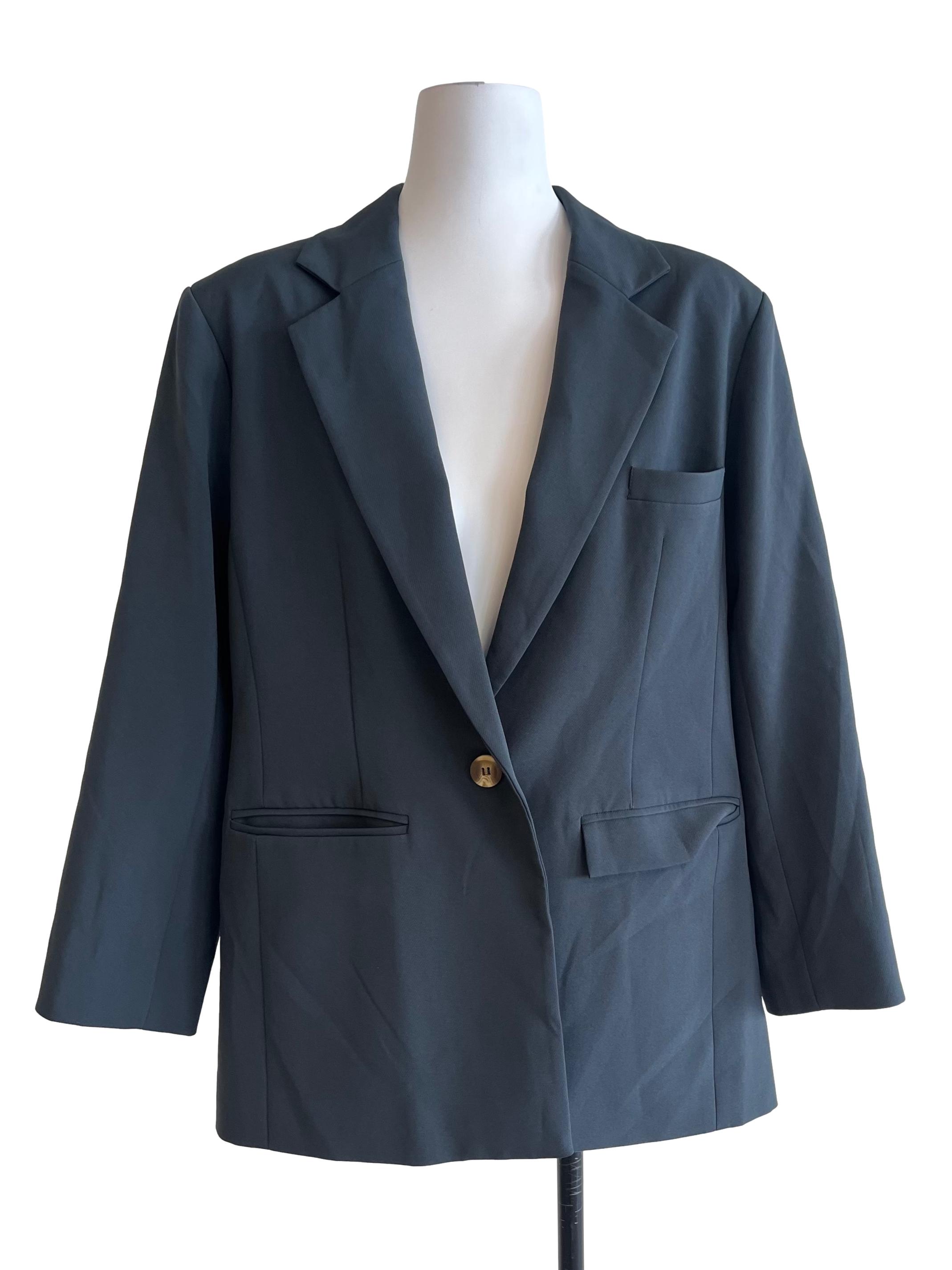 Grey Blue Blazer