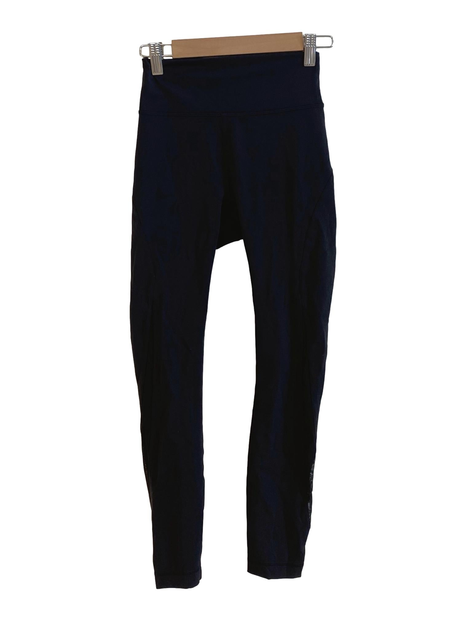 Matte Black High Rise Lined Leggings