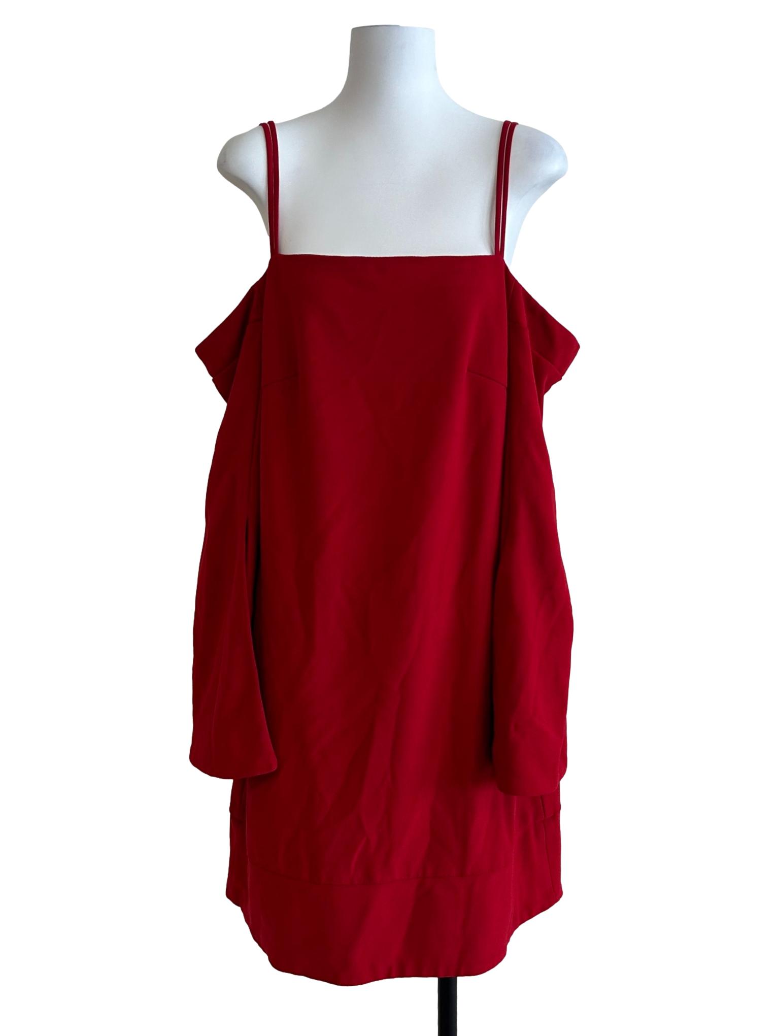 Scarlet Red Long Sleeve Dress