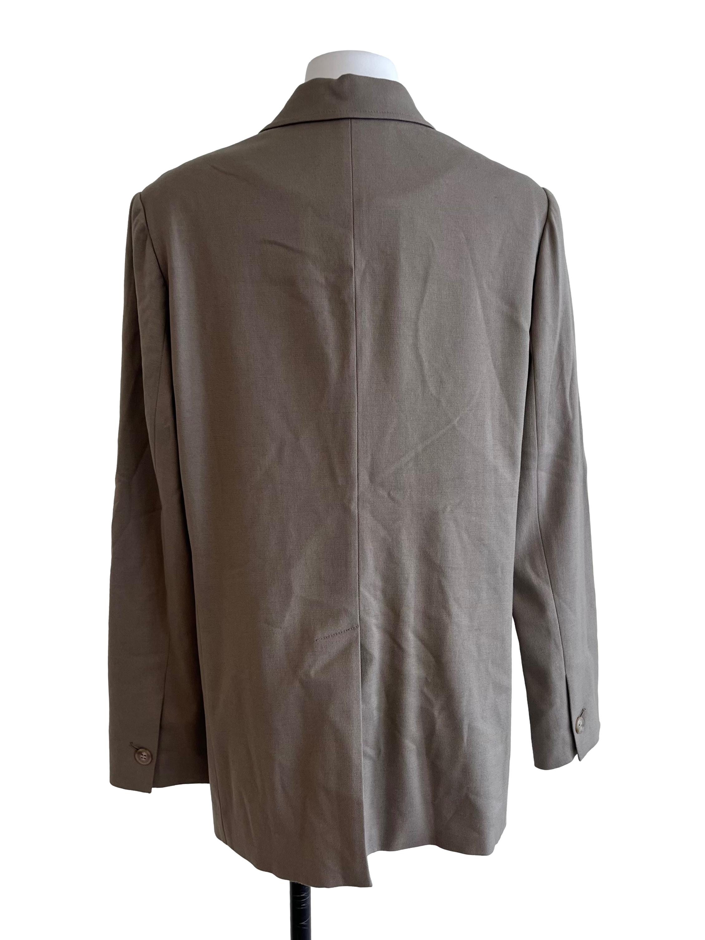 Sepia Grey Double Breasted Blazer