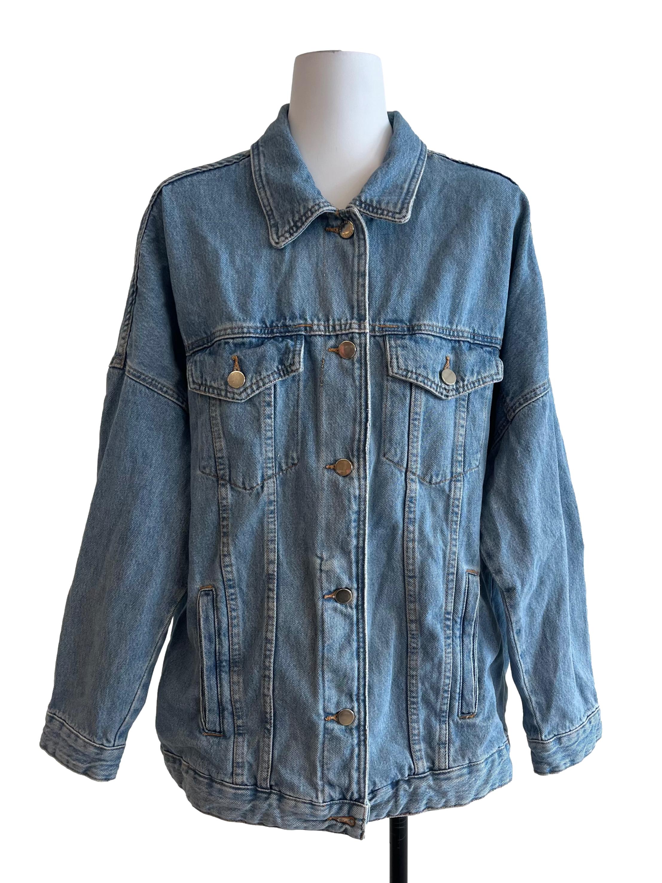 Light Blue Oversized Denim Jacket