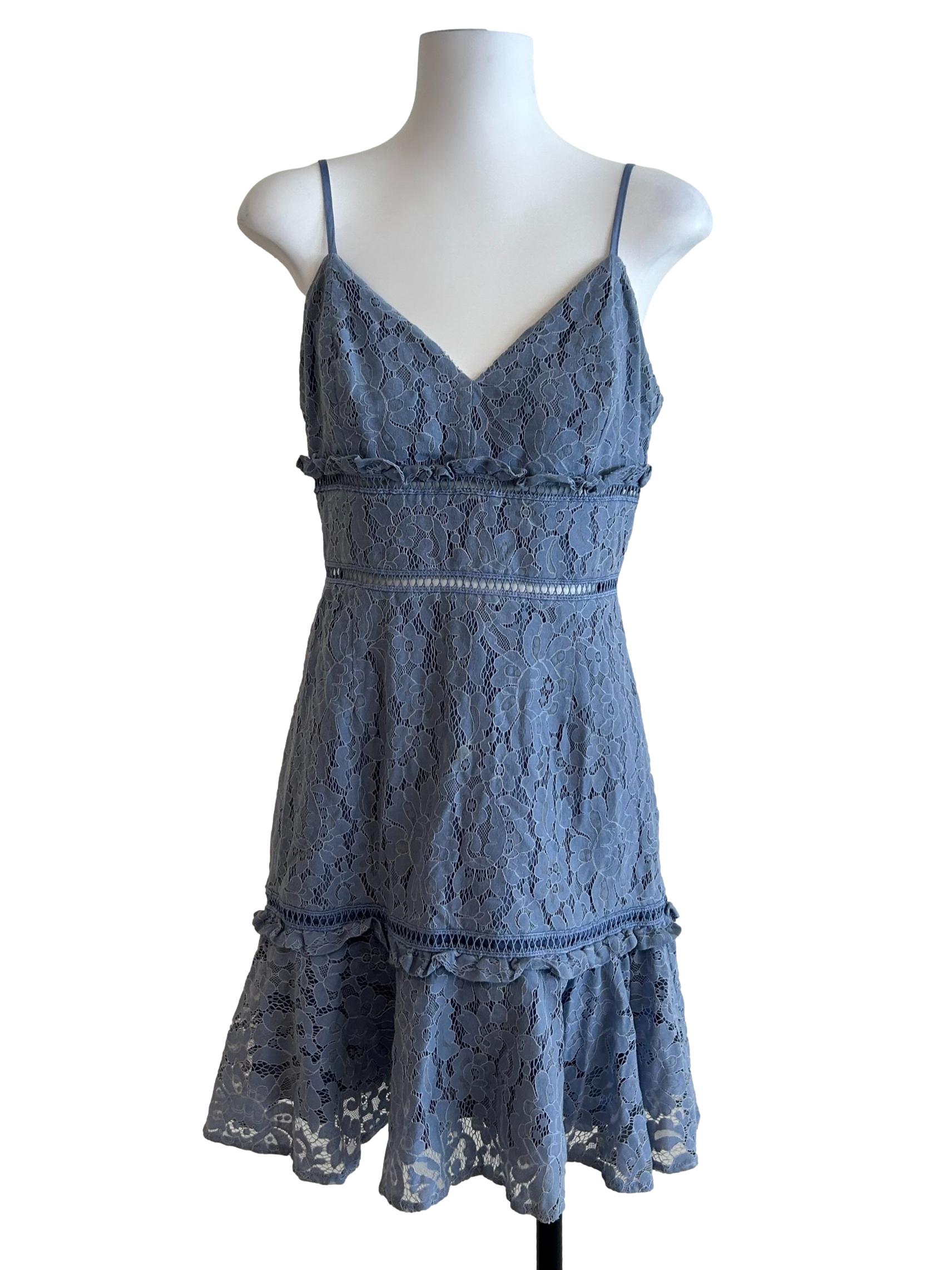 Sky Blue Lace Dress