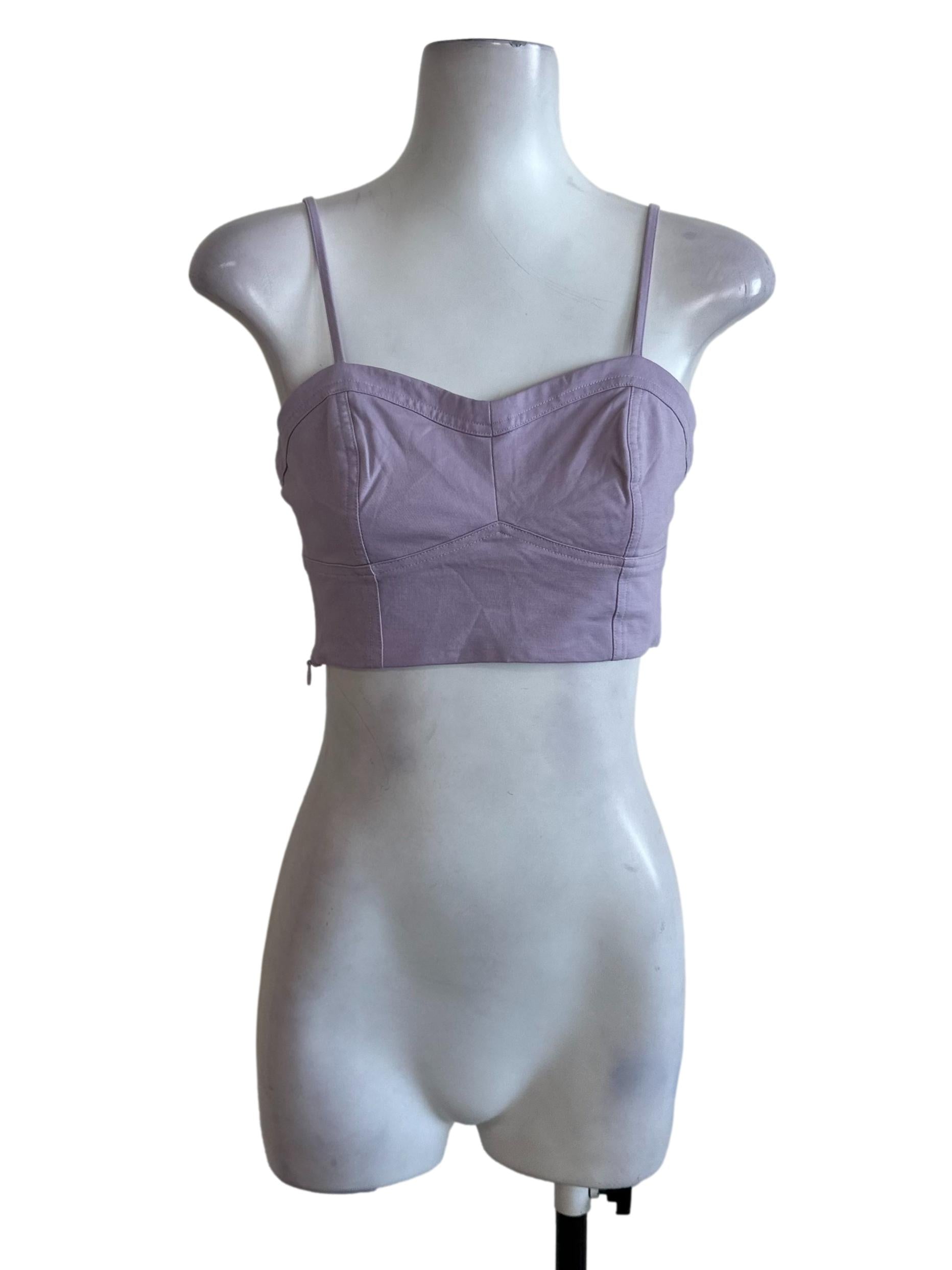 Lilac Purple Sweetheart Spaghetti Strap Top