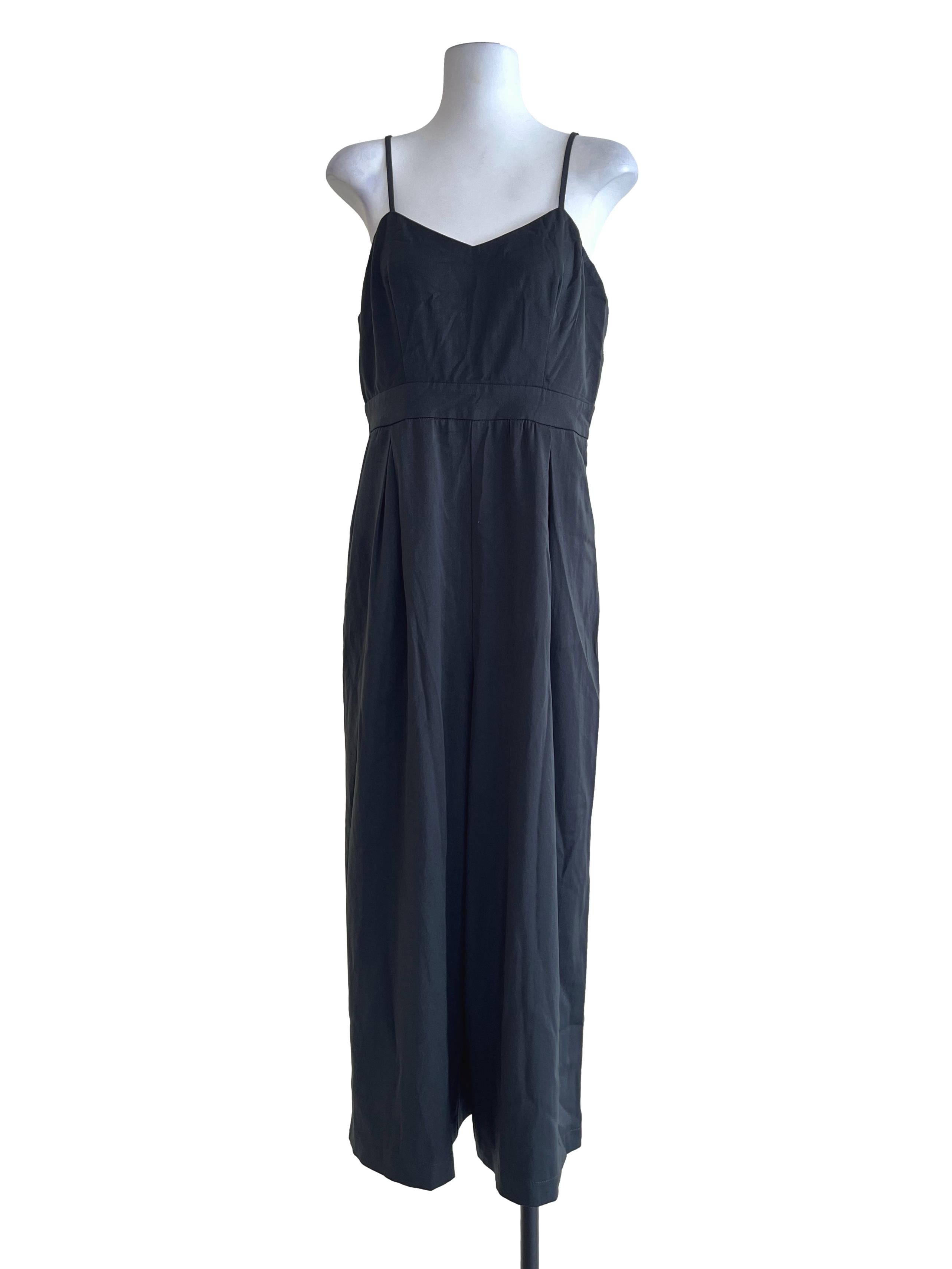 Grease Black Spaghetti Strap Sleeveless Jumpsuit