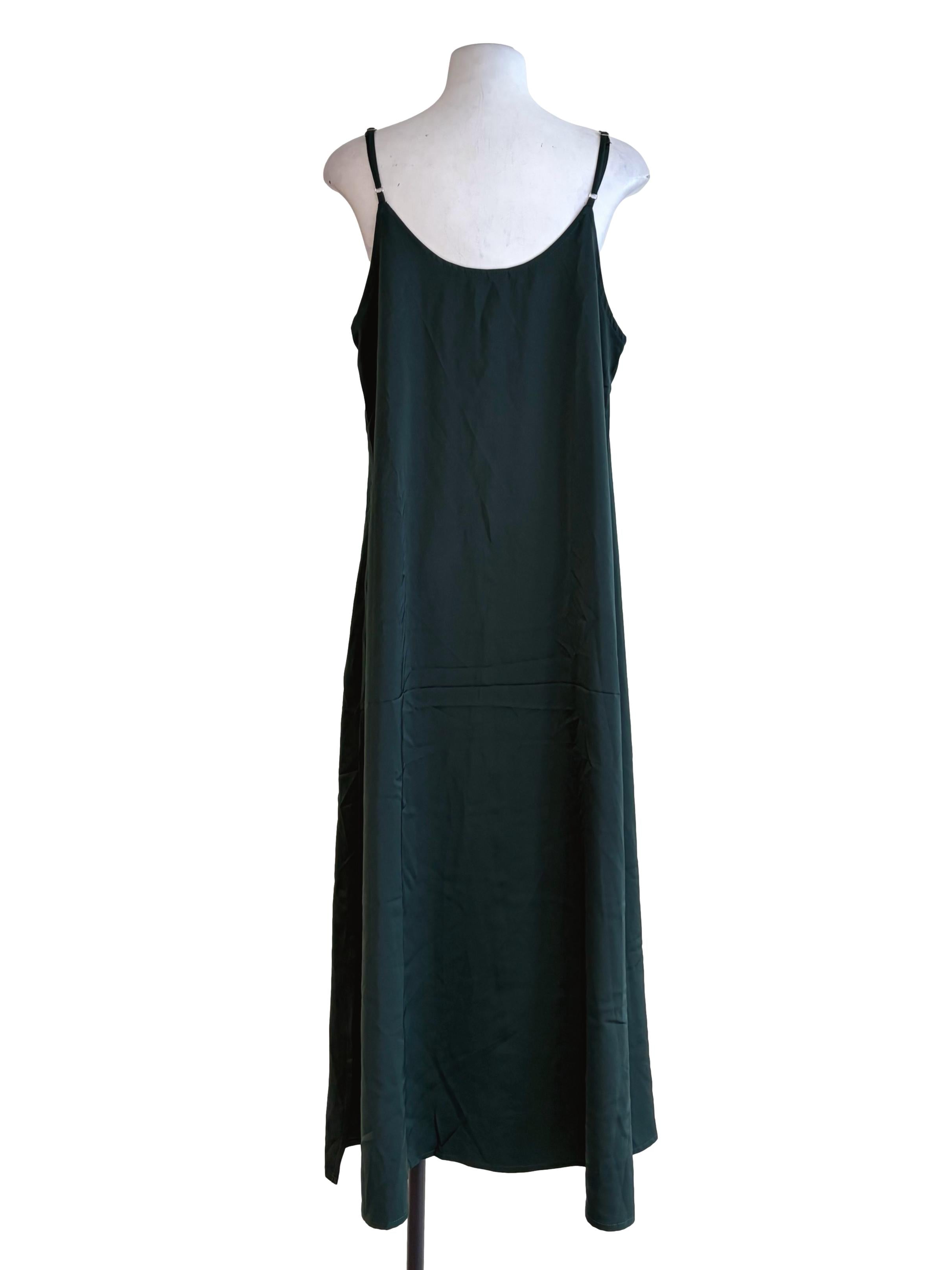 Emerald Green Strap Slip Dress