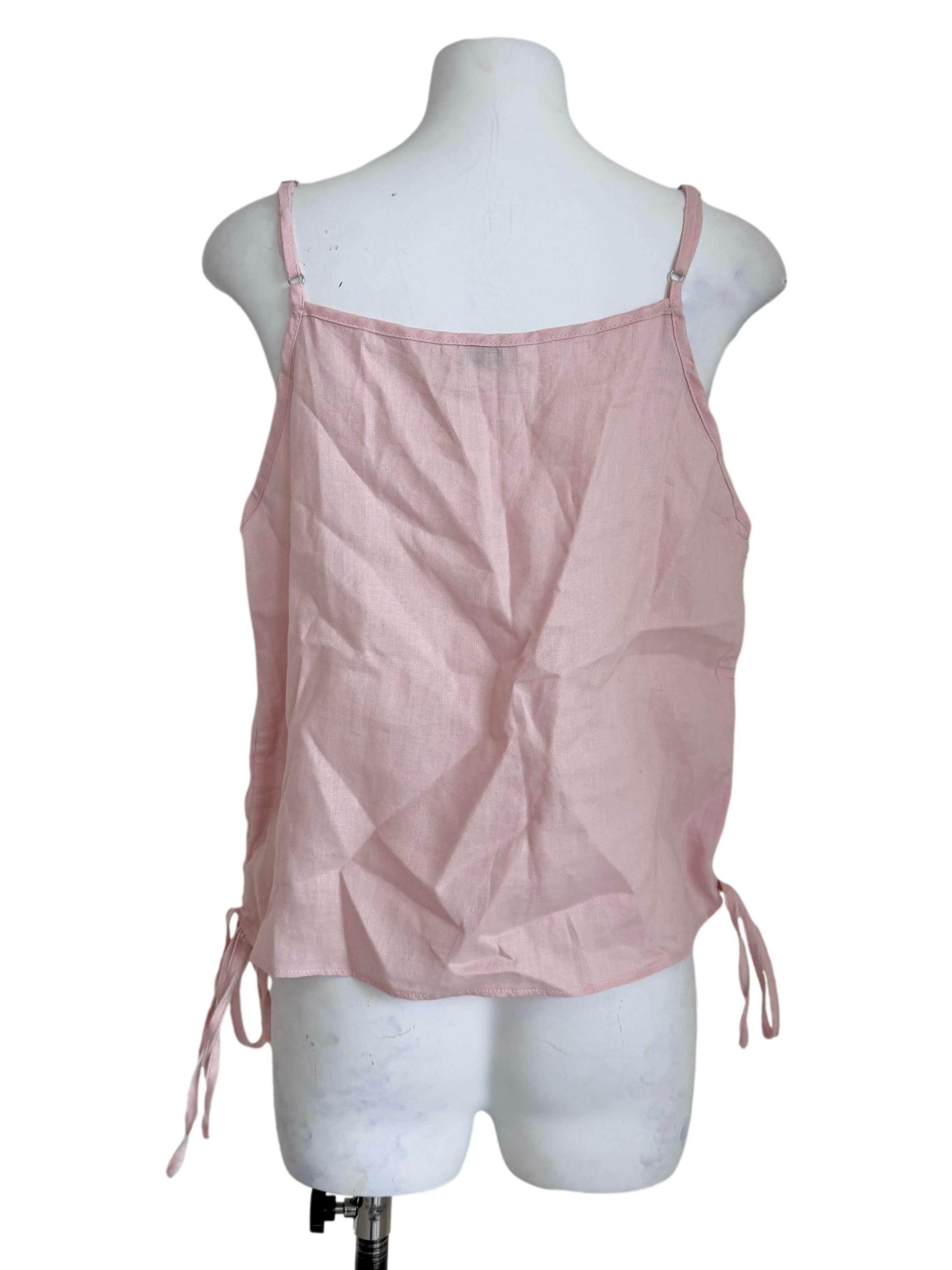 Flamingo Pink Spaghetti Strap Top TEM