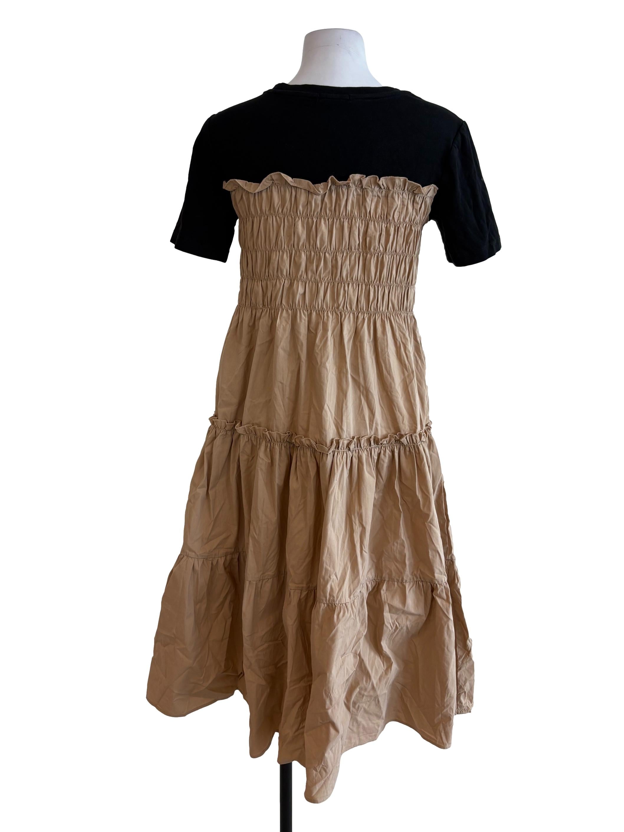 Black Latte Smock Dress