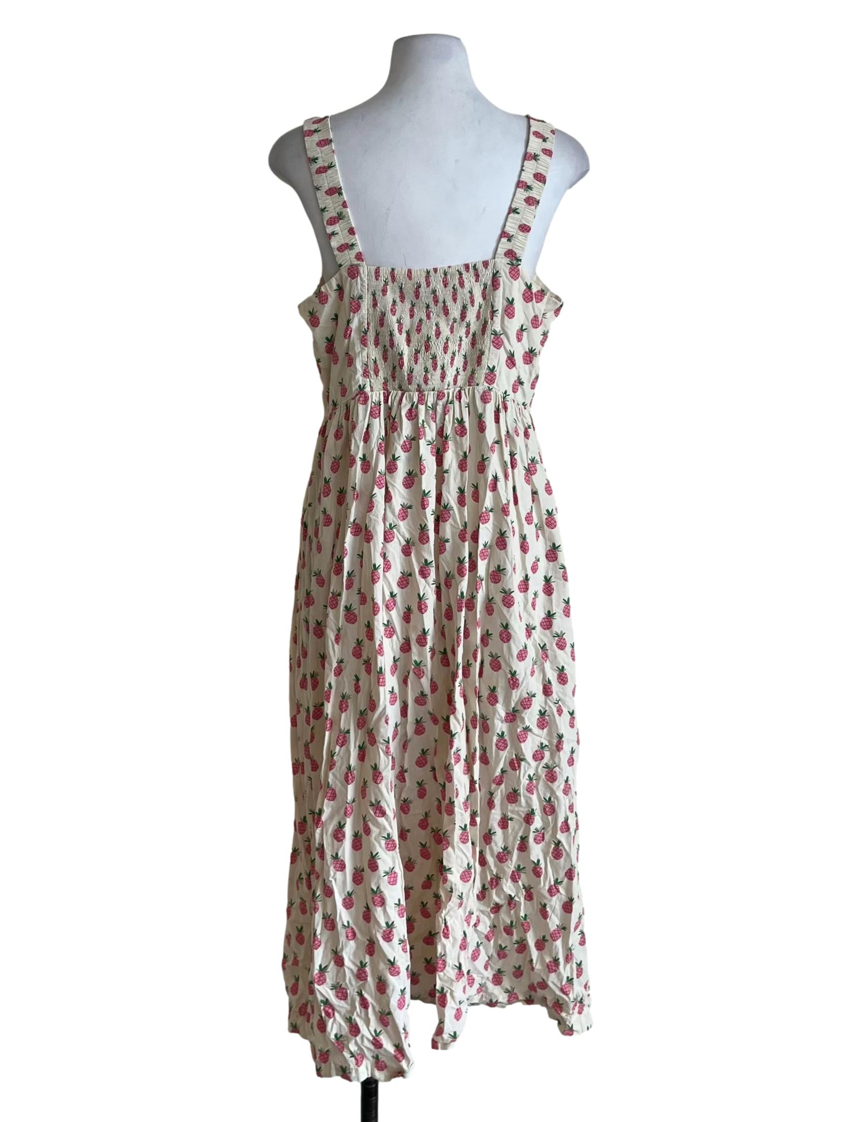 Buttermilk Yellow Printed A-Line Dress