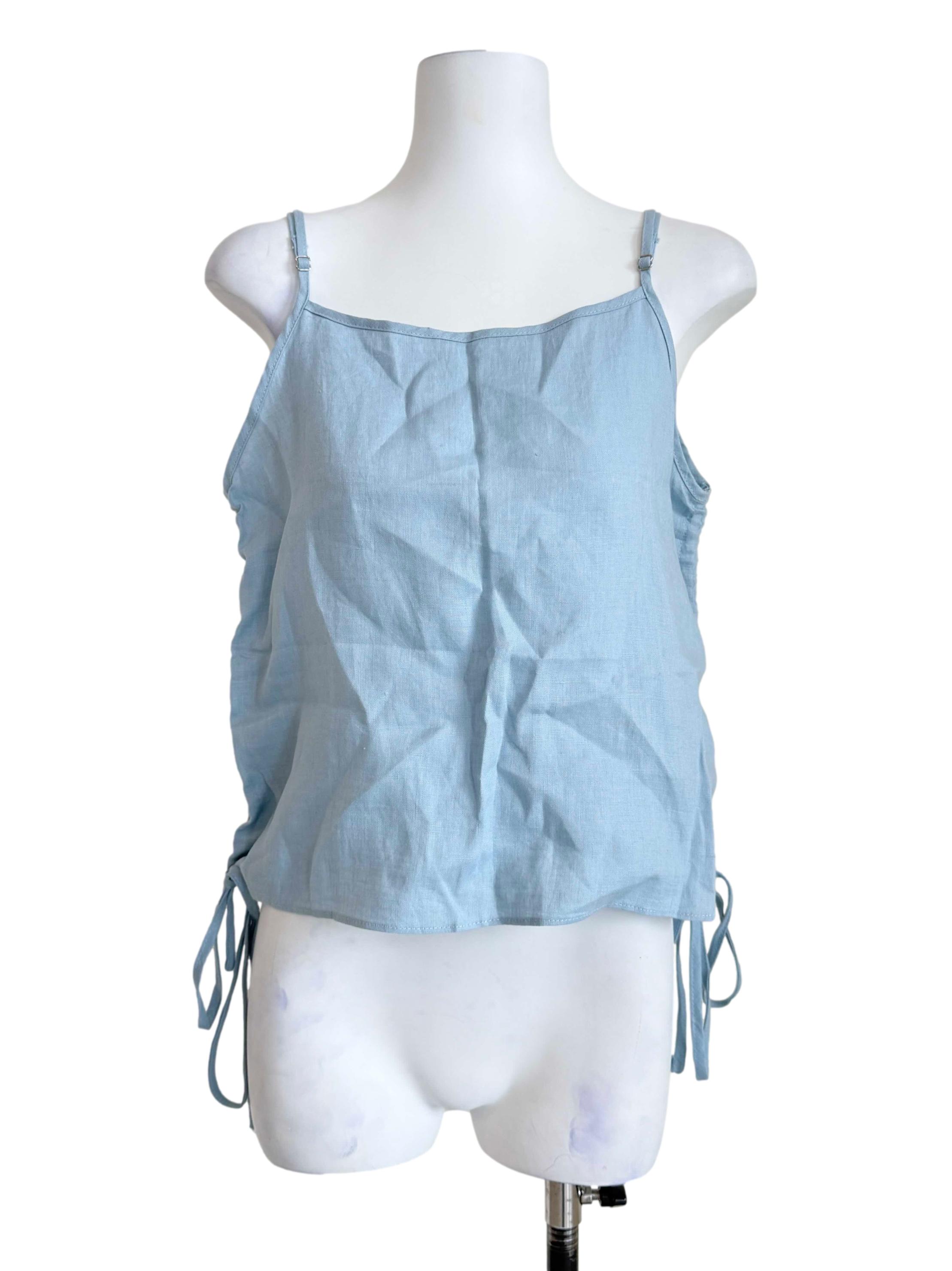 Sky Blue Spaghetti Strap Top TEM
