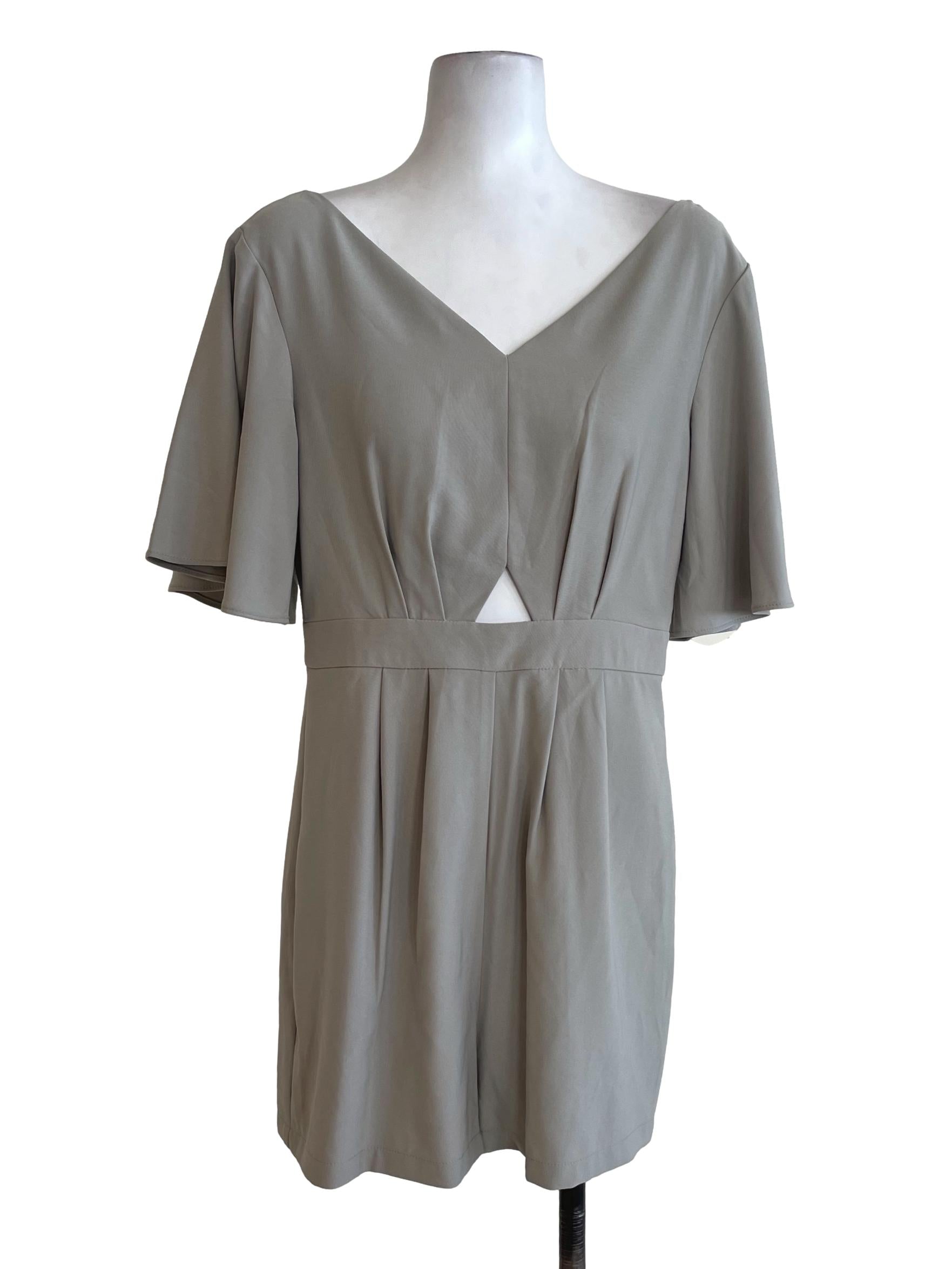 Olive Green Cape Sleeve Rompers