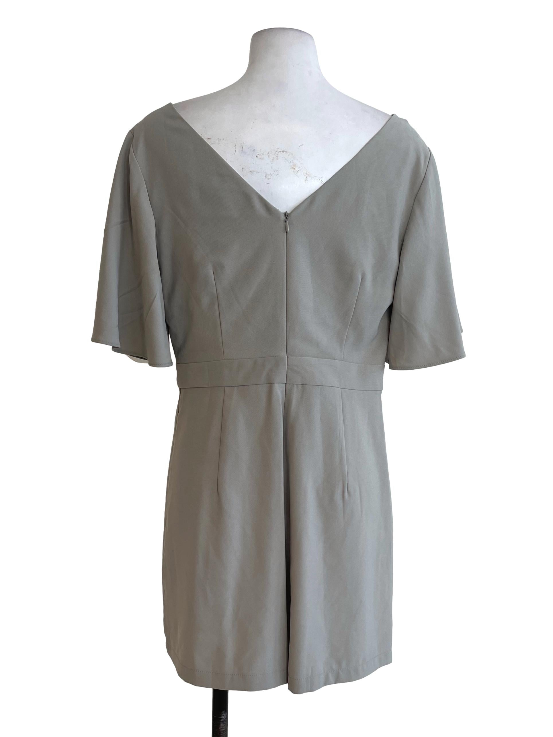 Olive Green Cape Sleeve Rompers