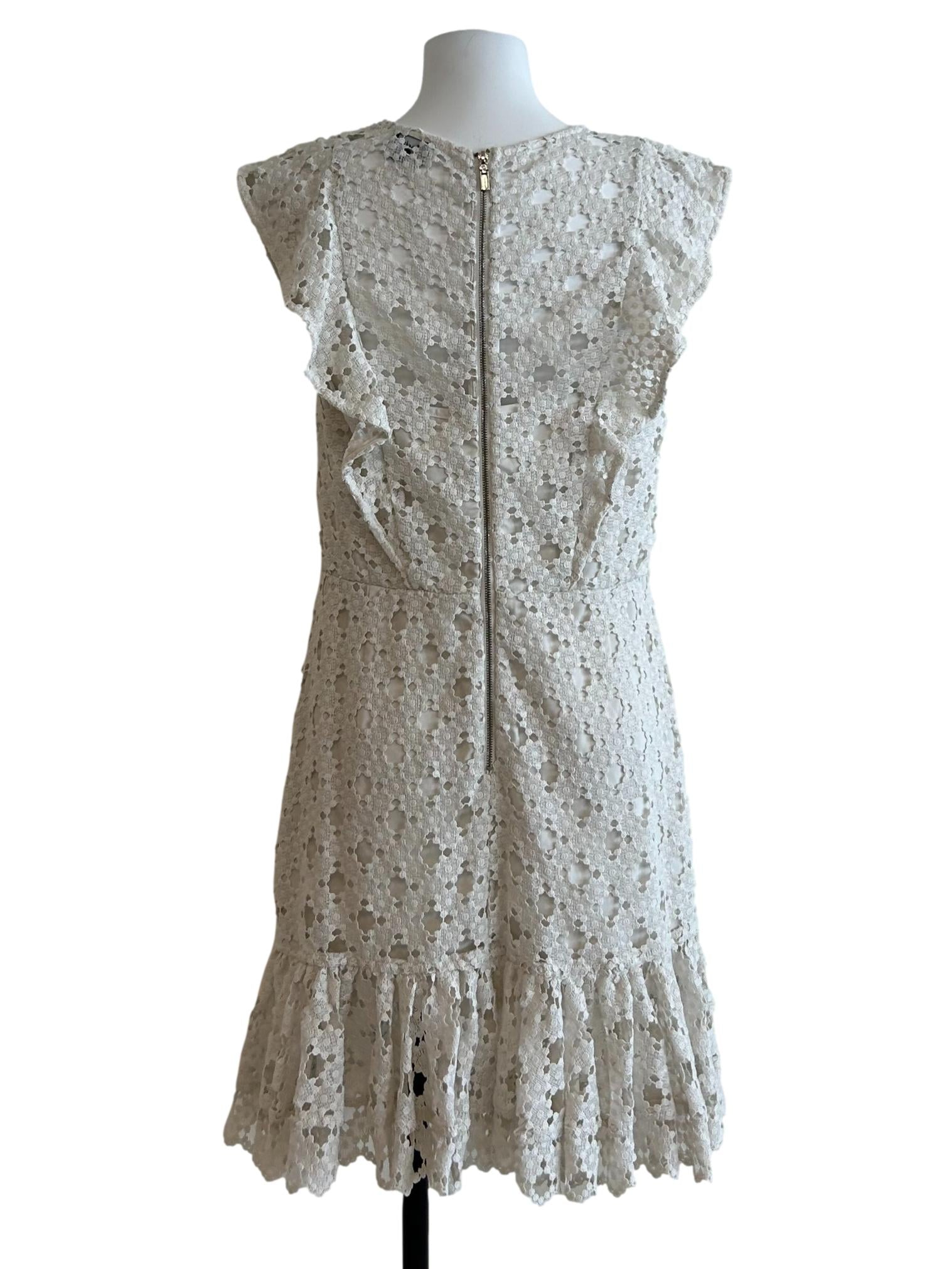 White Cotton Eyelet Dress