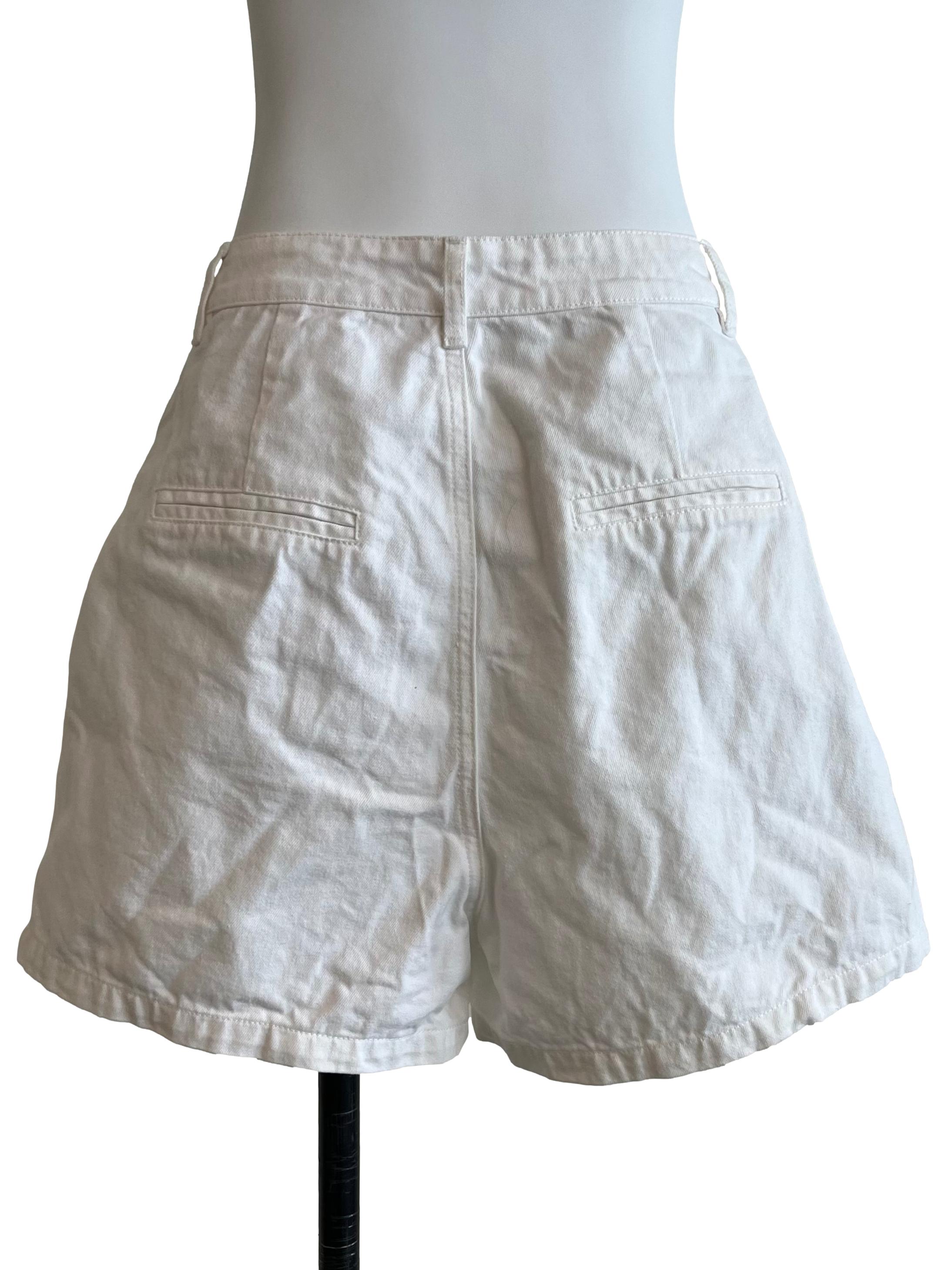 Alabaster White Denim Shorts